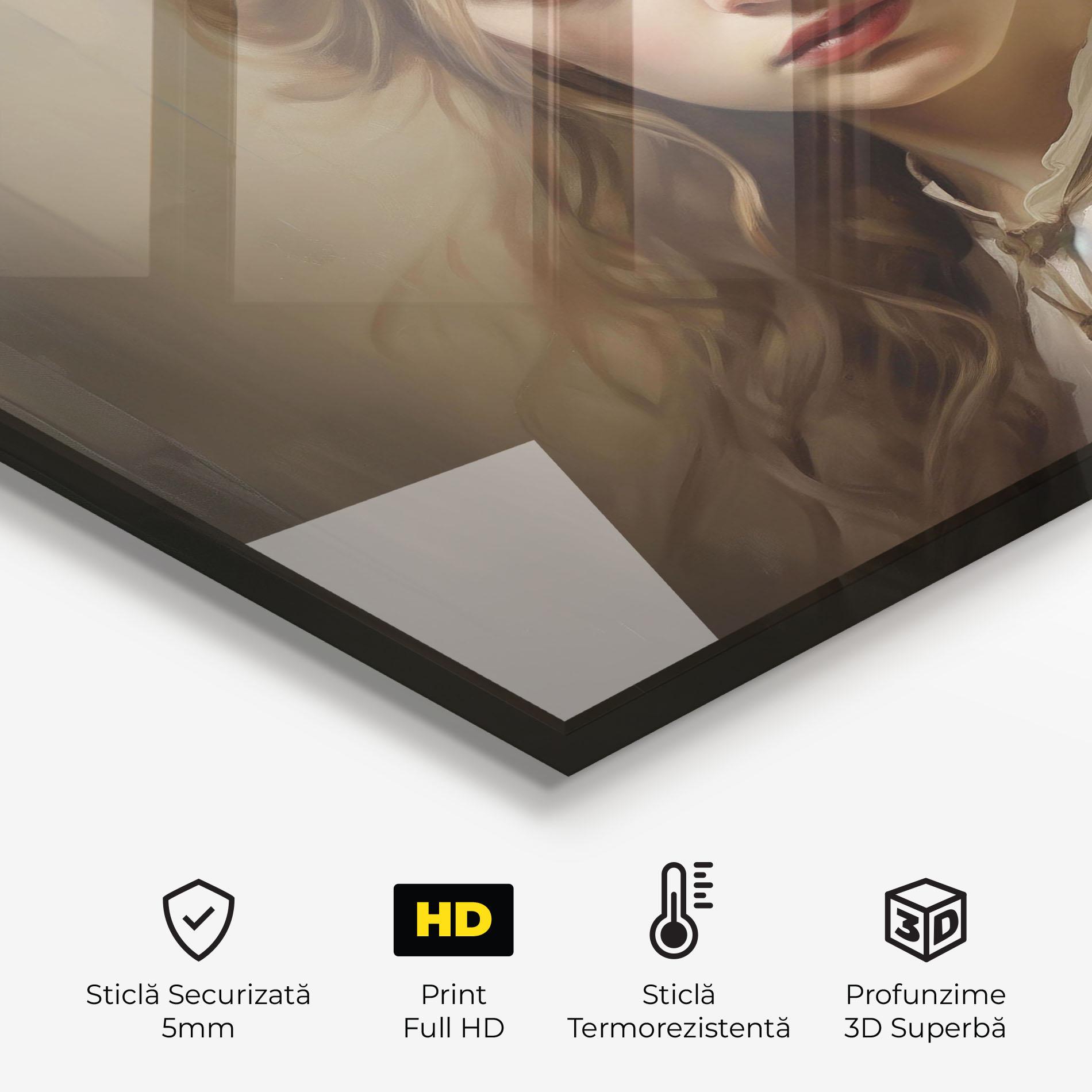 Panou Sticla Bucatarie Timeless Portrait mockup 2