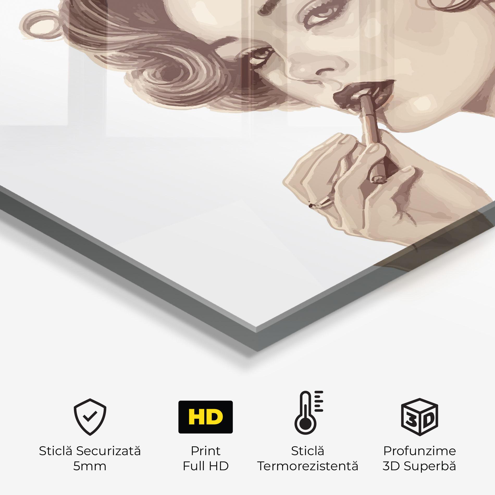 Panou Sticla Bucatarie Vintage Smoking mockup 2