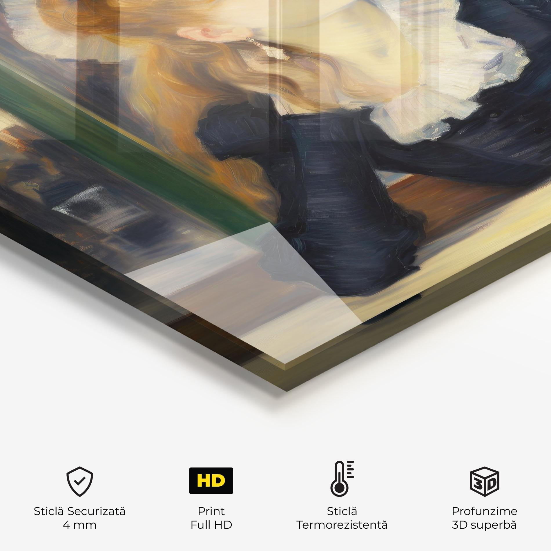 Panou Sticla Bucatarie Elegant Vintage Fashion mockup 2