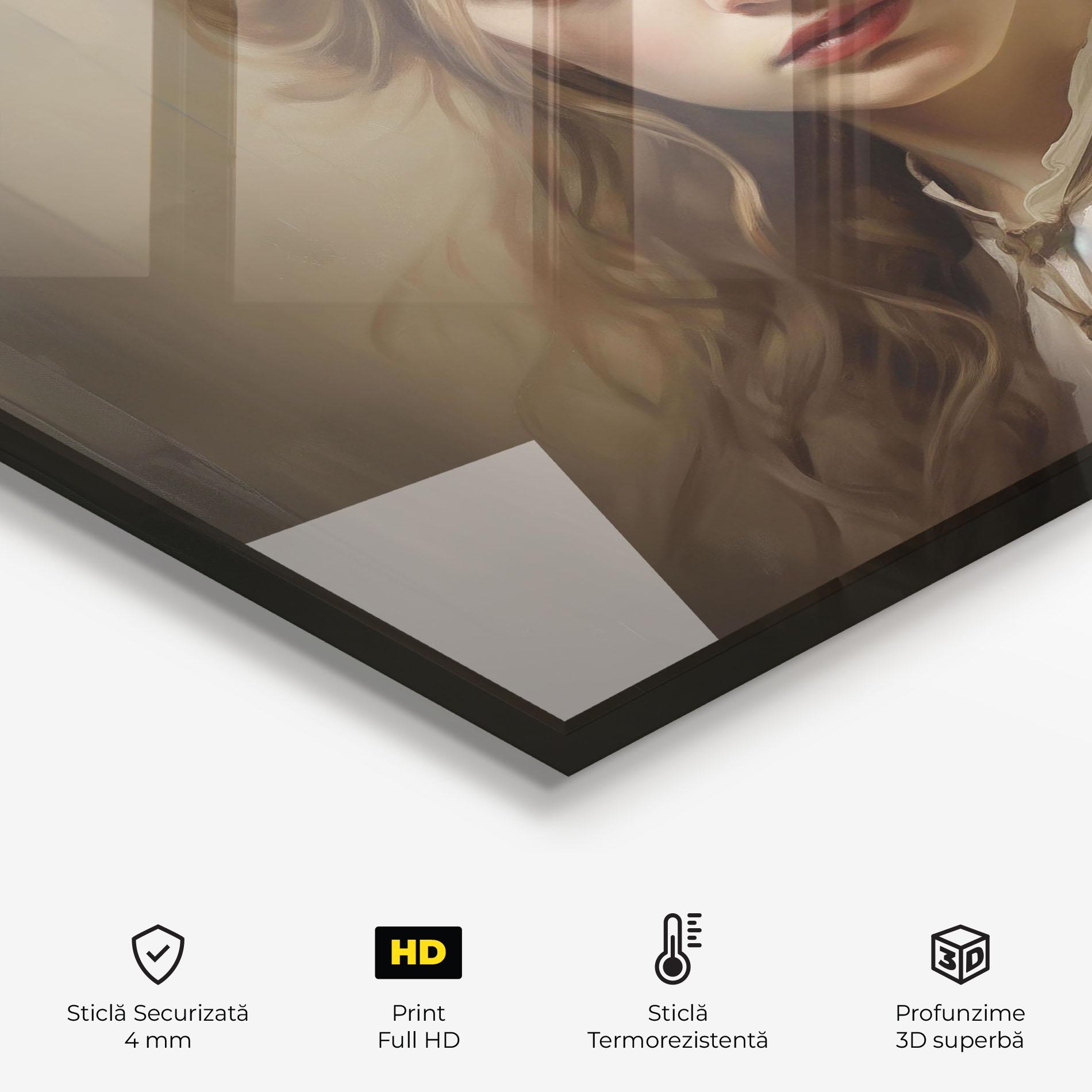 Panou Sticla Bucatarie Timeless Portrait mockup 2