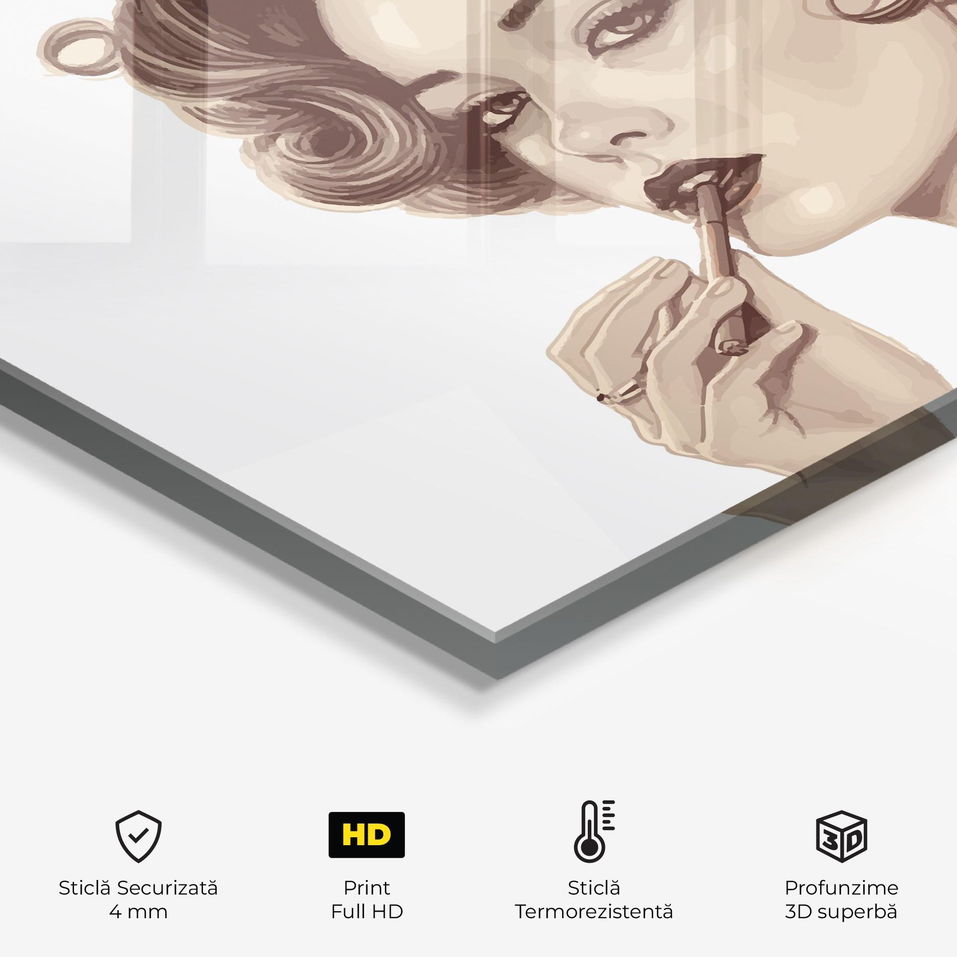 Panou Sticla Bucatarie Vintage Smoking mockup 2