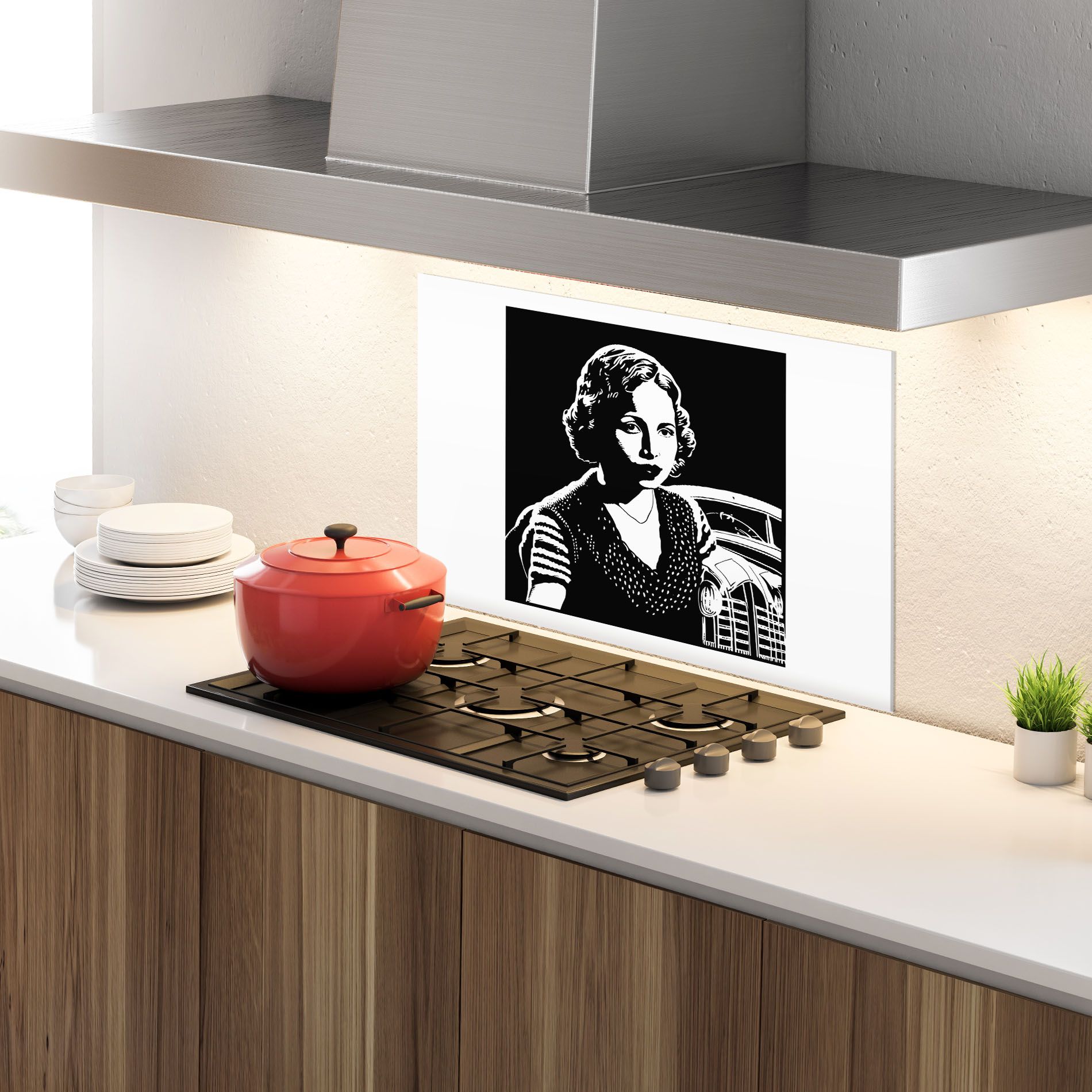 Retro Woman mockup 4