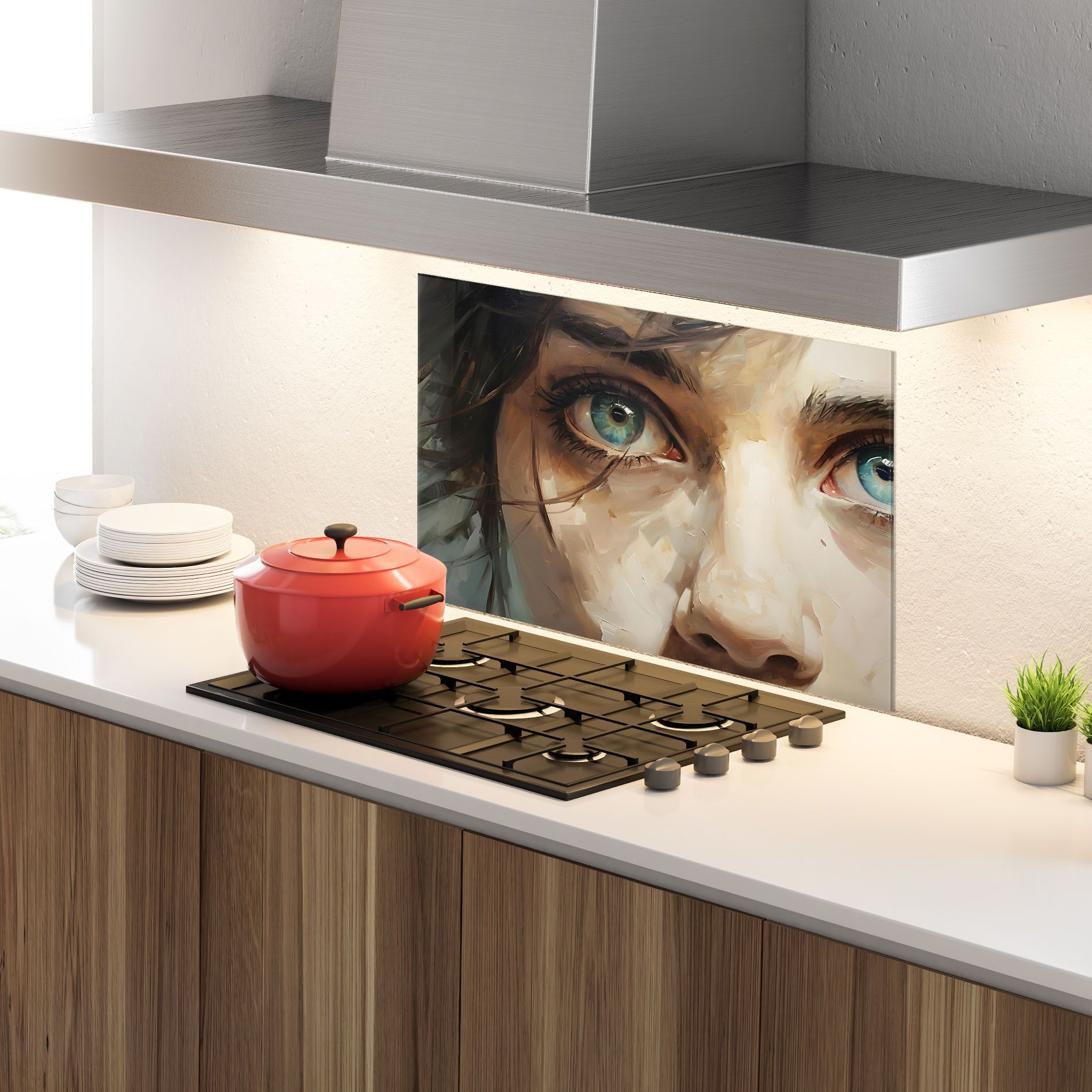 Vintage Blue Eyes Art mockup 4