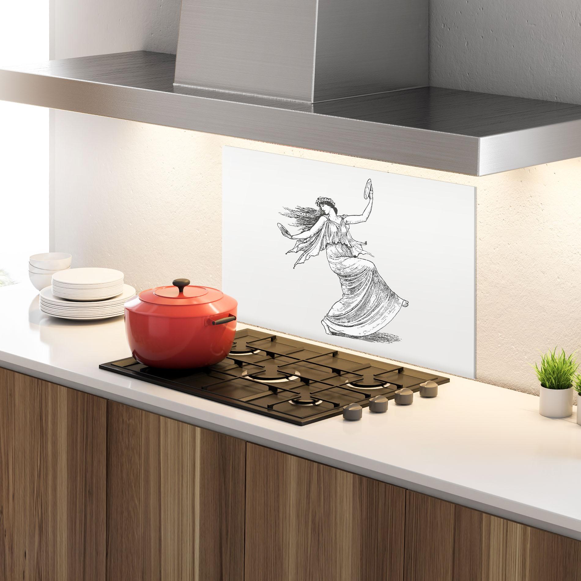 Panou Sticla Bucatarie Vintage Dance mockup 4