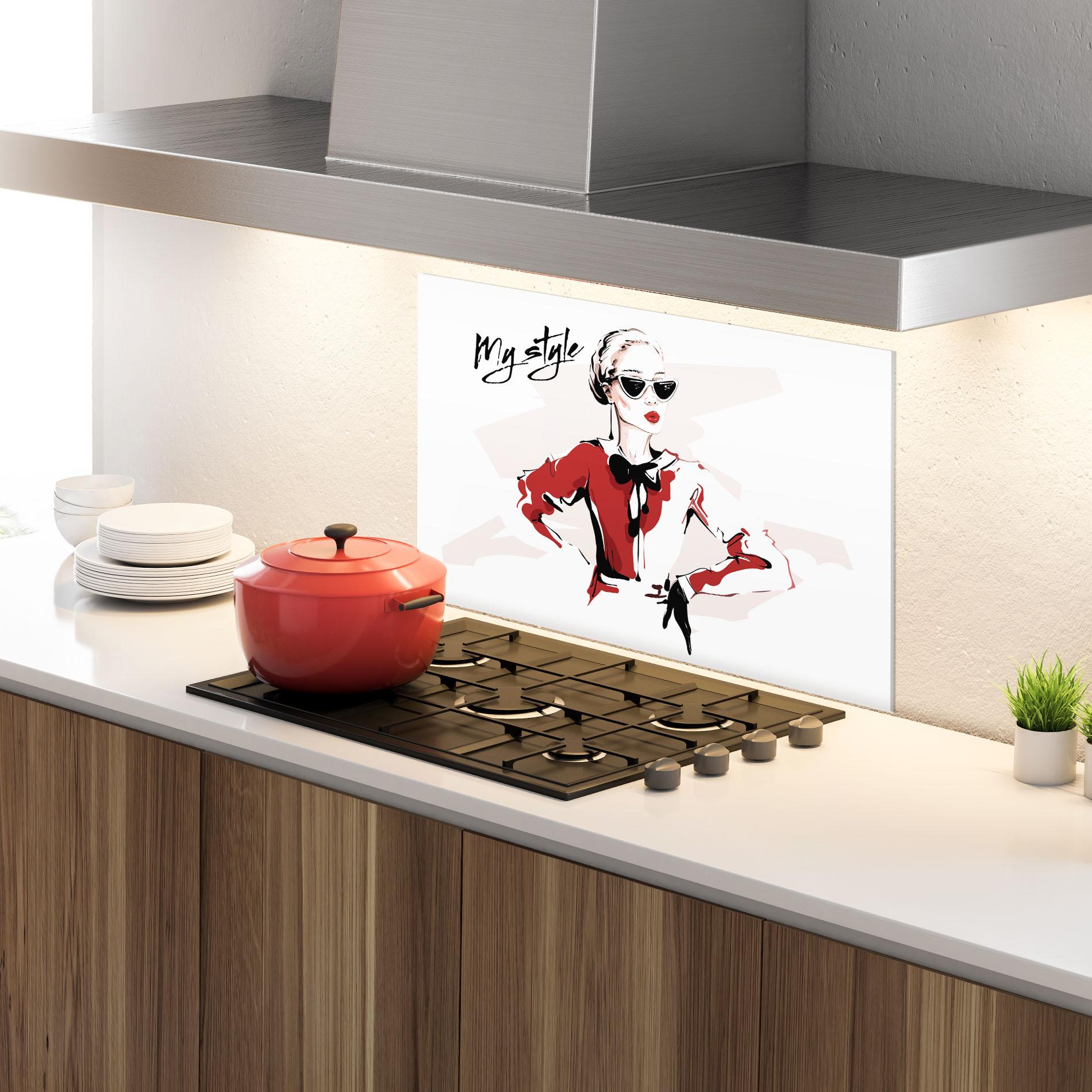 Panou Sticla Bucatarie Vintage My Style mockup 4