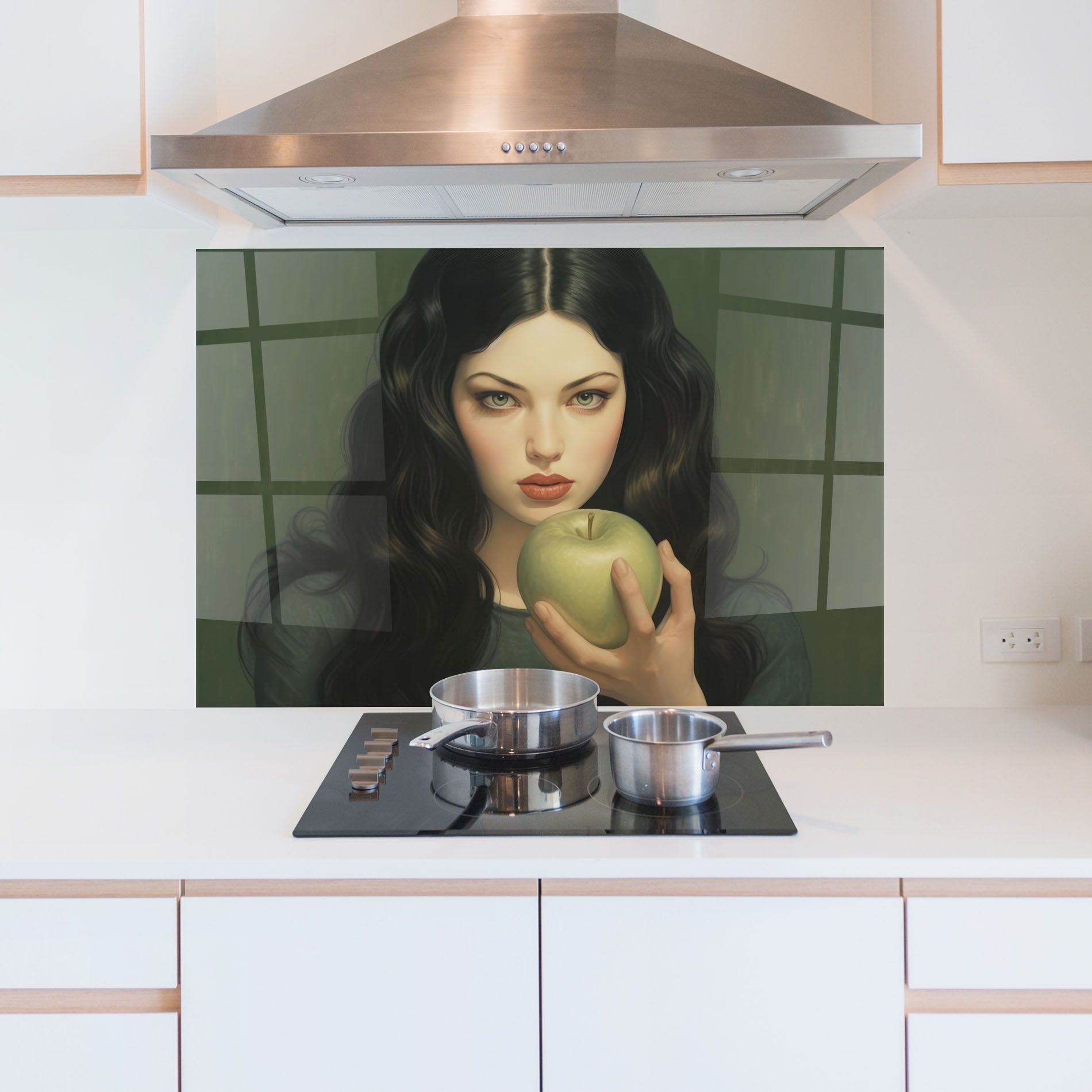 Green Apple Painting mockup 5