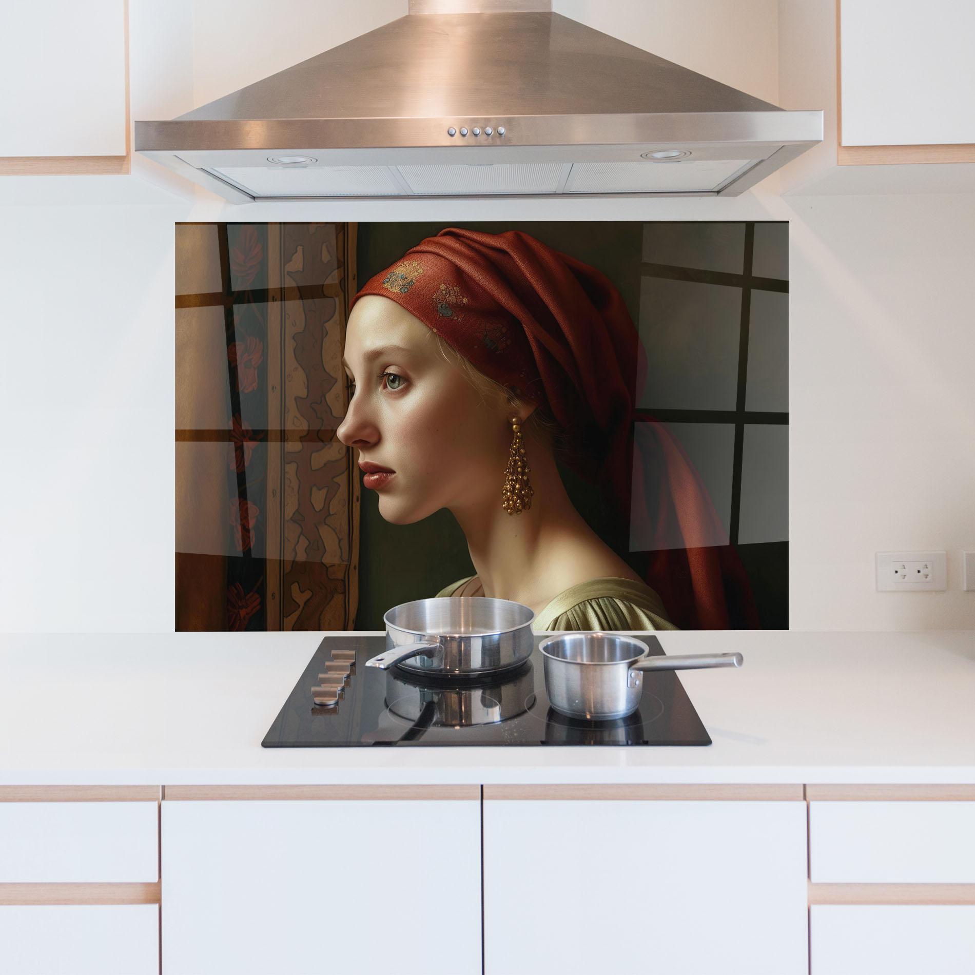 Panou Sticla Bucatarie Timeless Beauty mockup 5