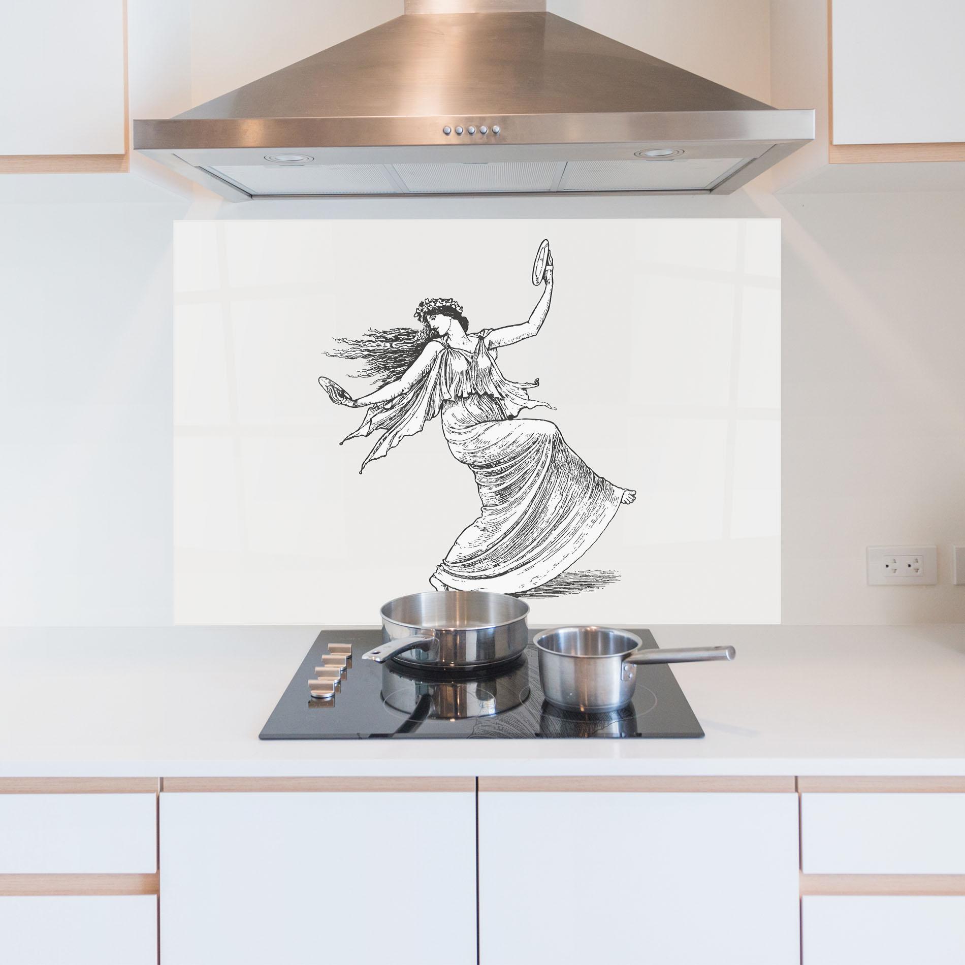 Panou Sticla Bucatarie Vintage Dance mockup 5