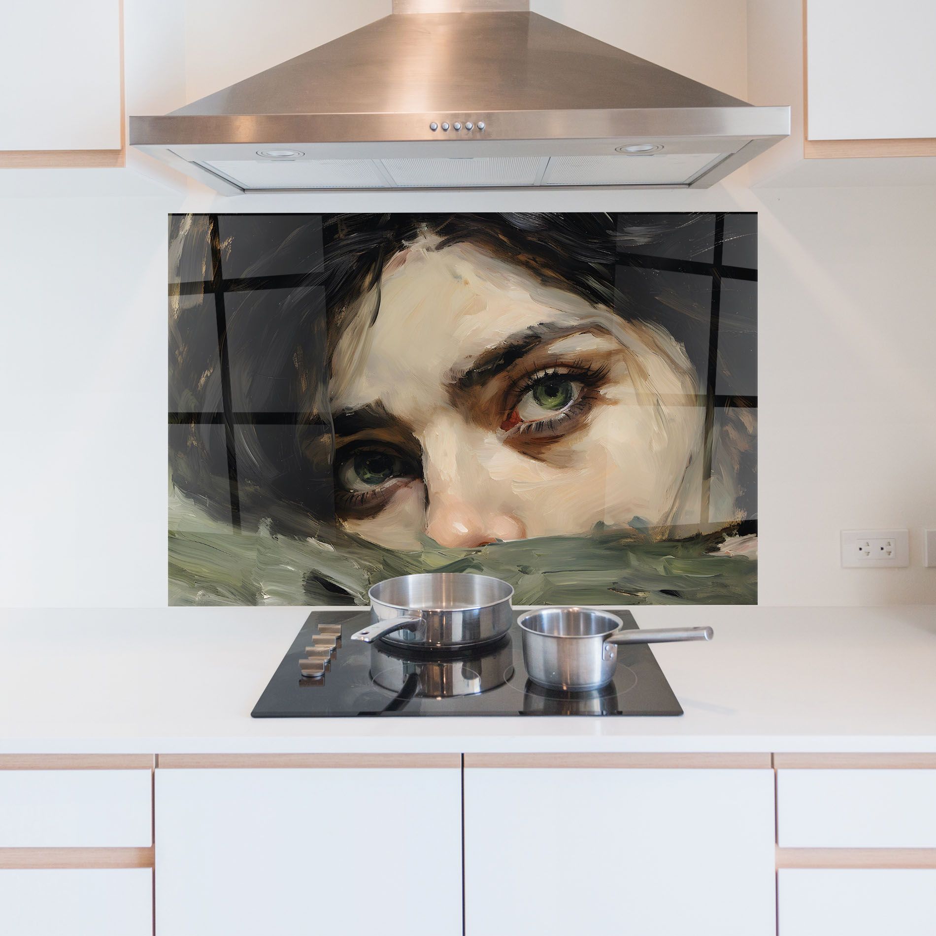 Vintage Green Eyes Art mockup 5