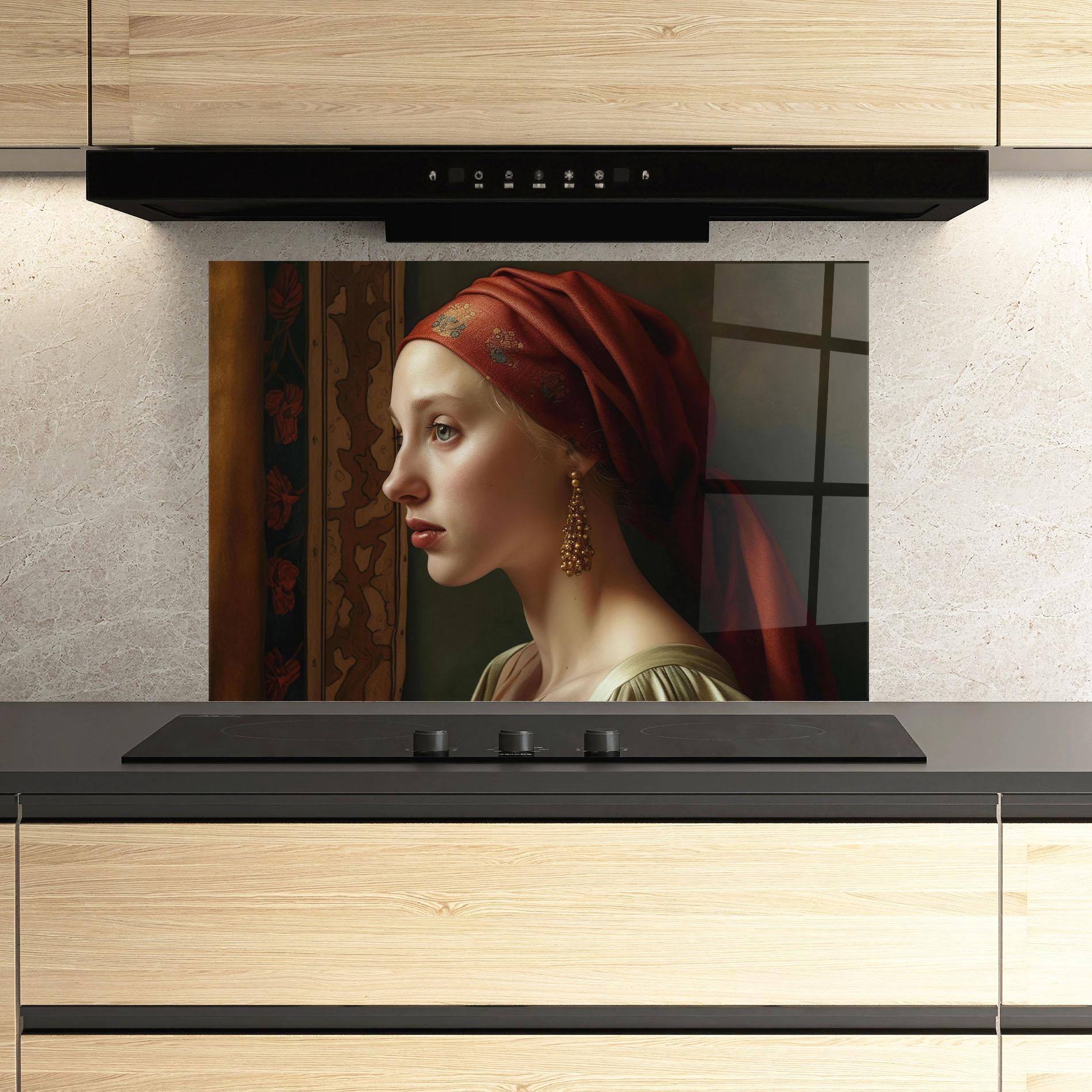 Panou Sticla Bucatarie Timeless Beauty mockup 3