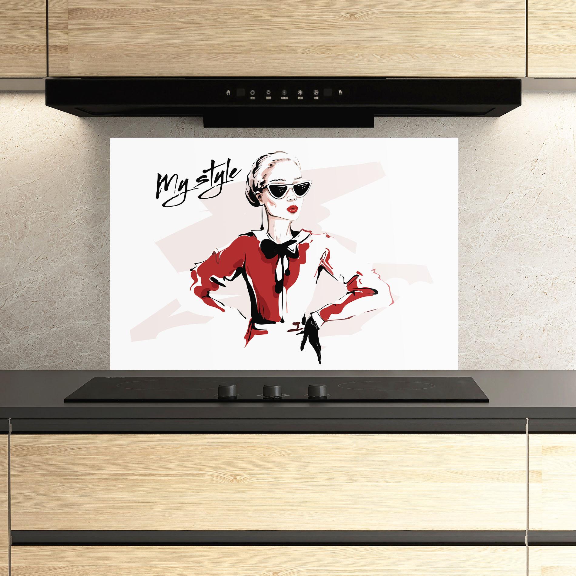 Panou Sticla Bucatarie Vintage My Style mockup 3