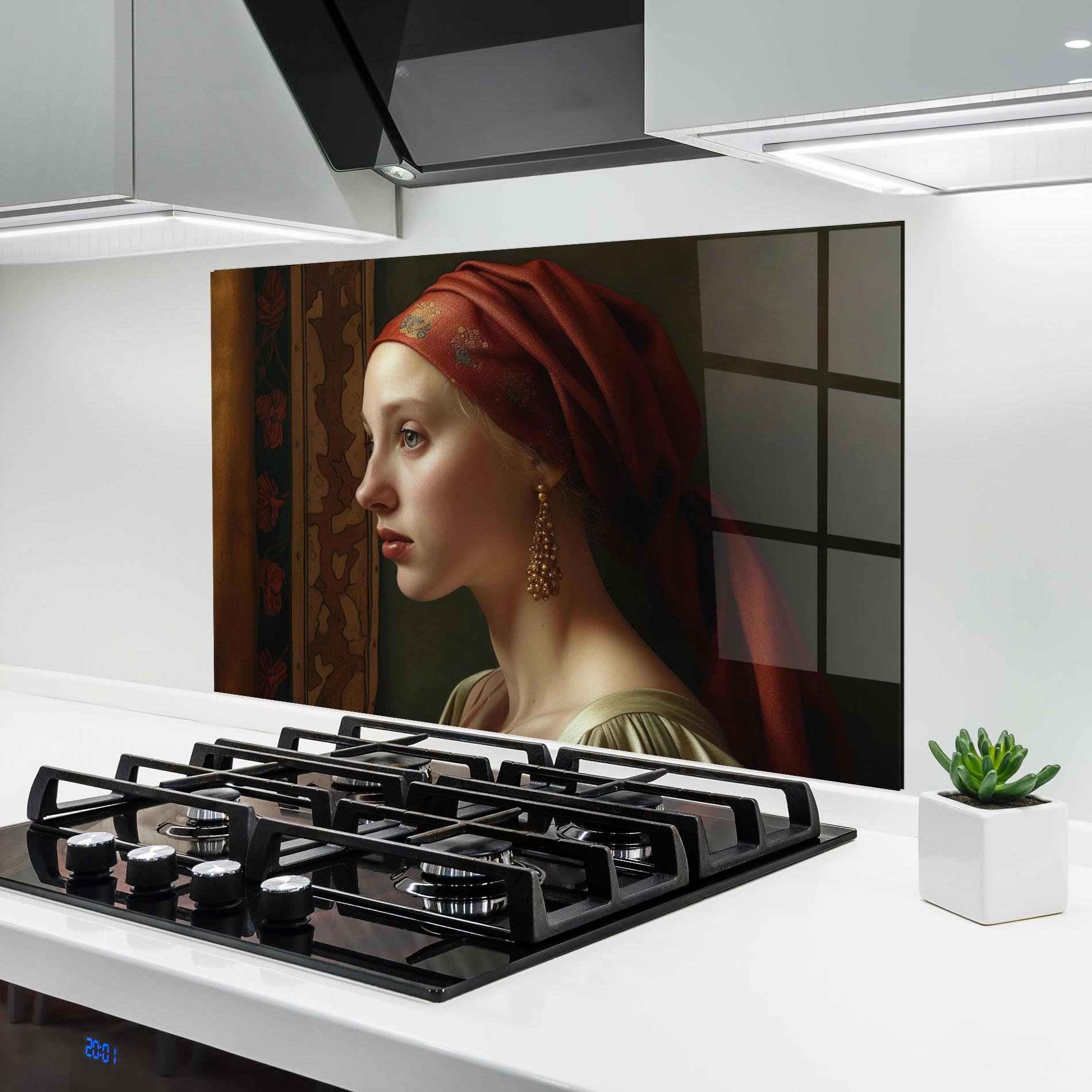 Panou Sticla Bucatarie Timeless Beauty mockup 6