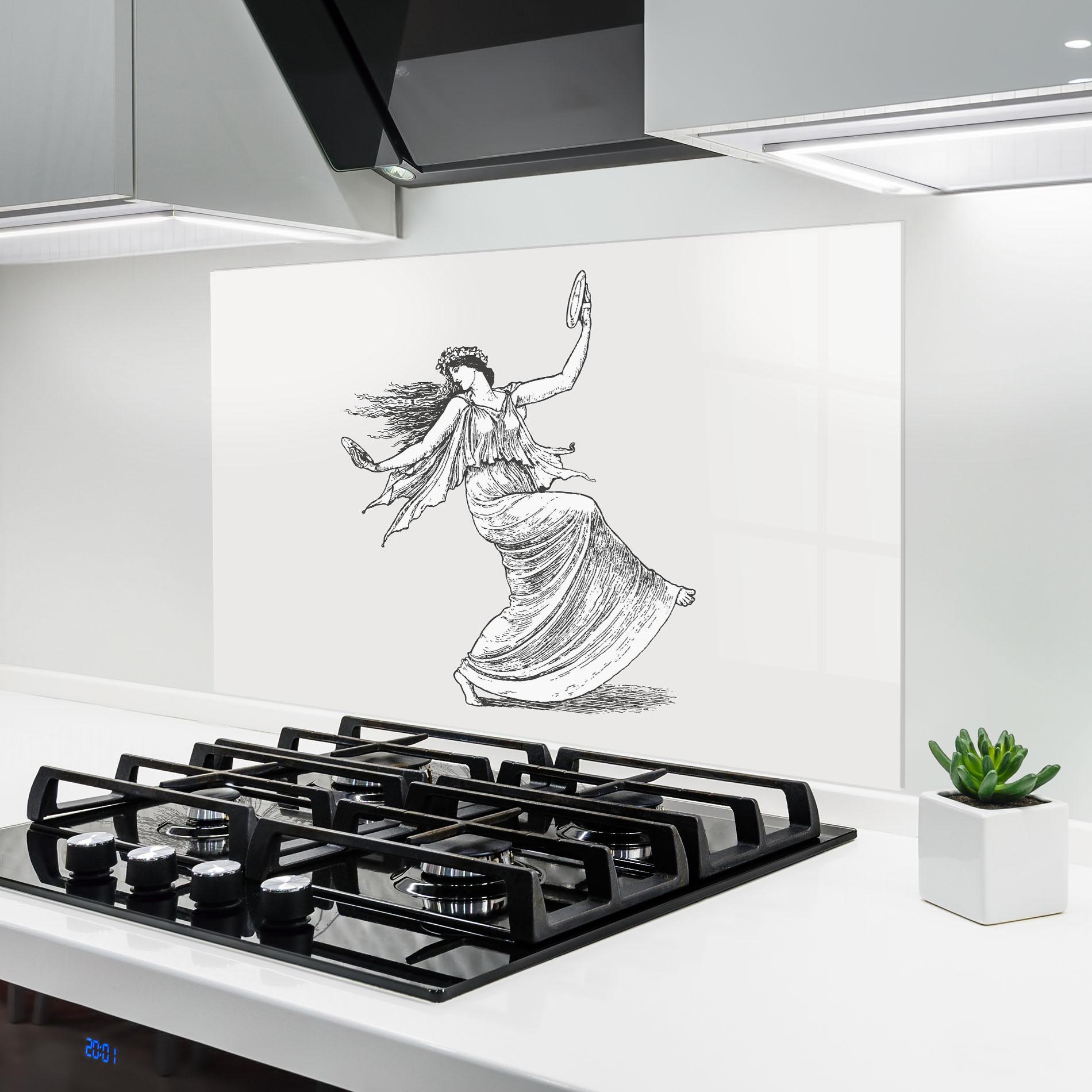 Panou Sticla Bucatarie Vintage Dance mockup 6