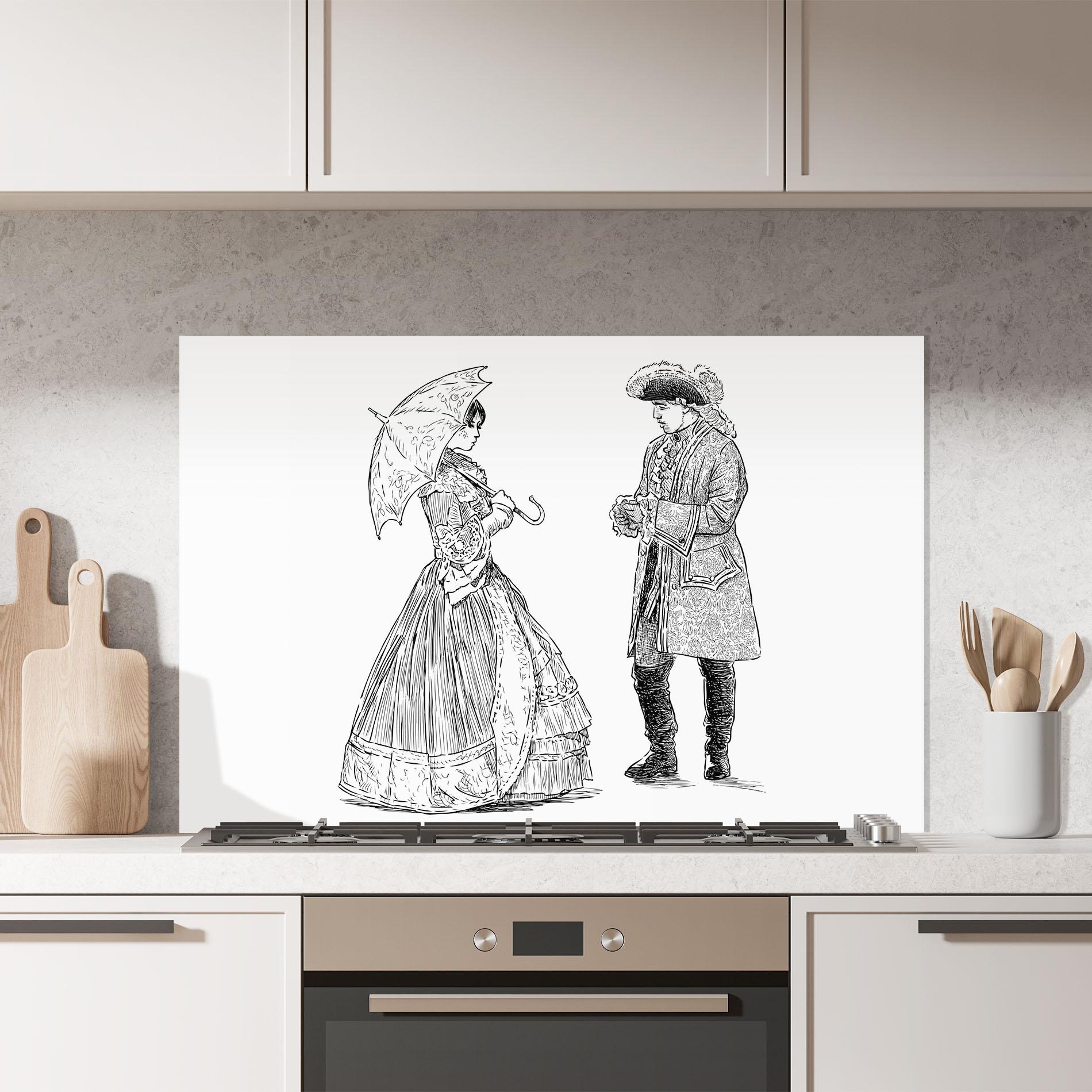 Panou Sticla Bucatarie Century Couple mockup 7