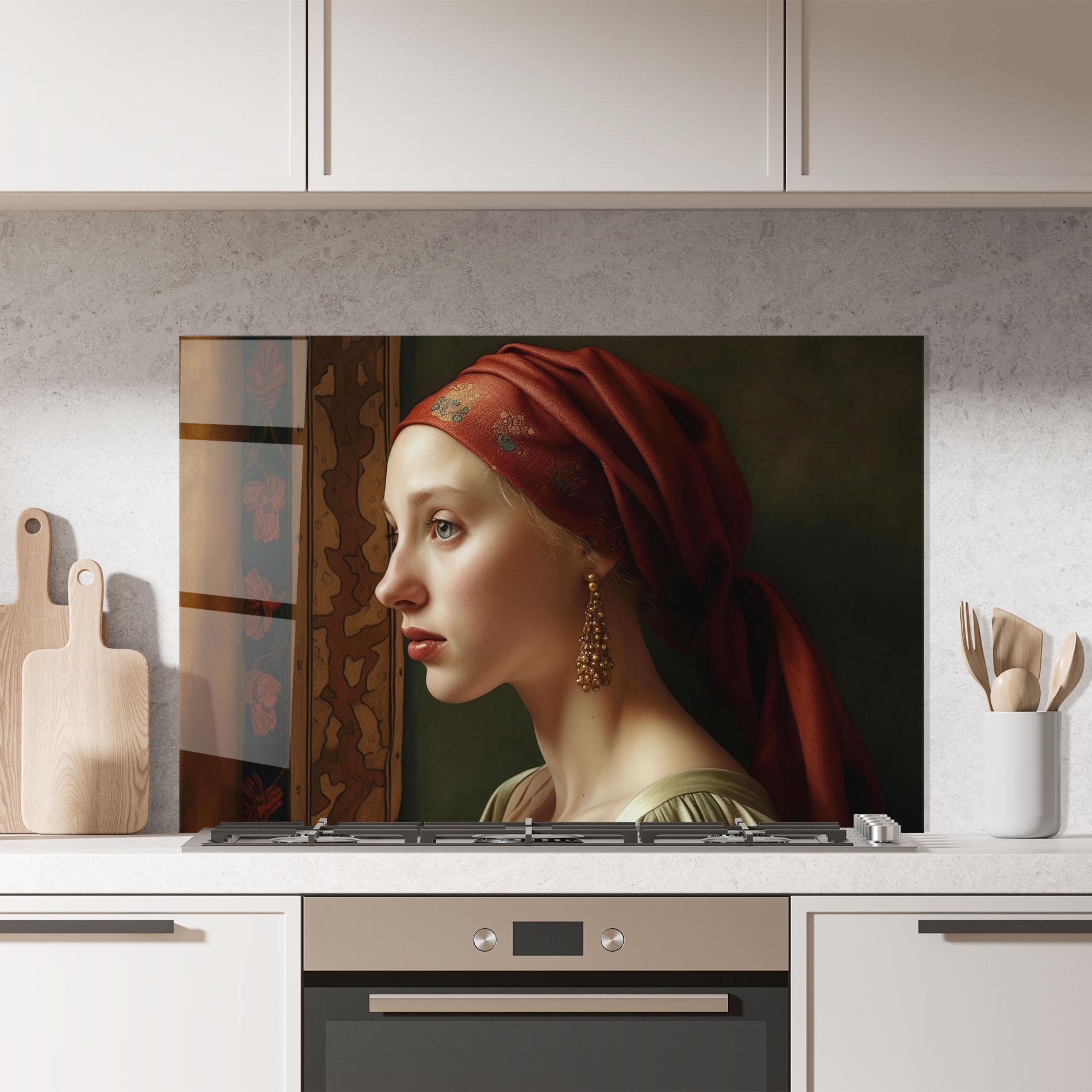 Panou Sticla Bucatarie Timeless Beauty mockup 7