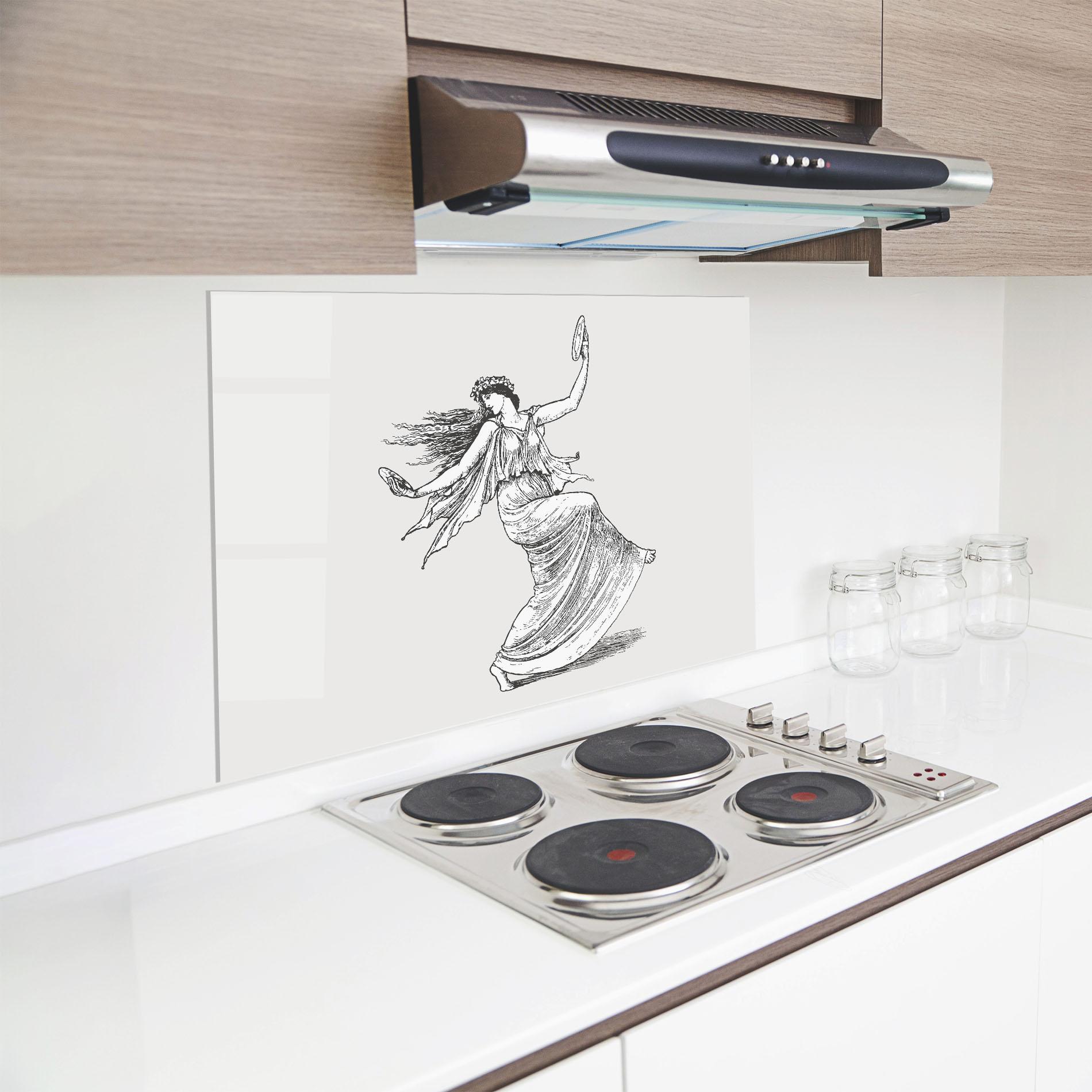 Panou Sticla Bucatarie Vintage Dance mockup 8