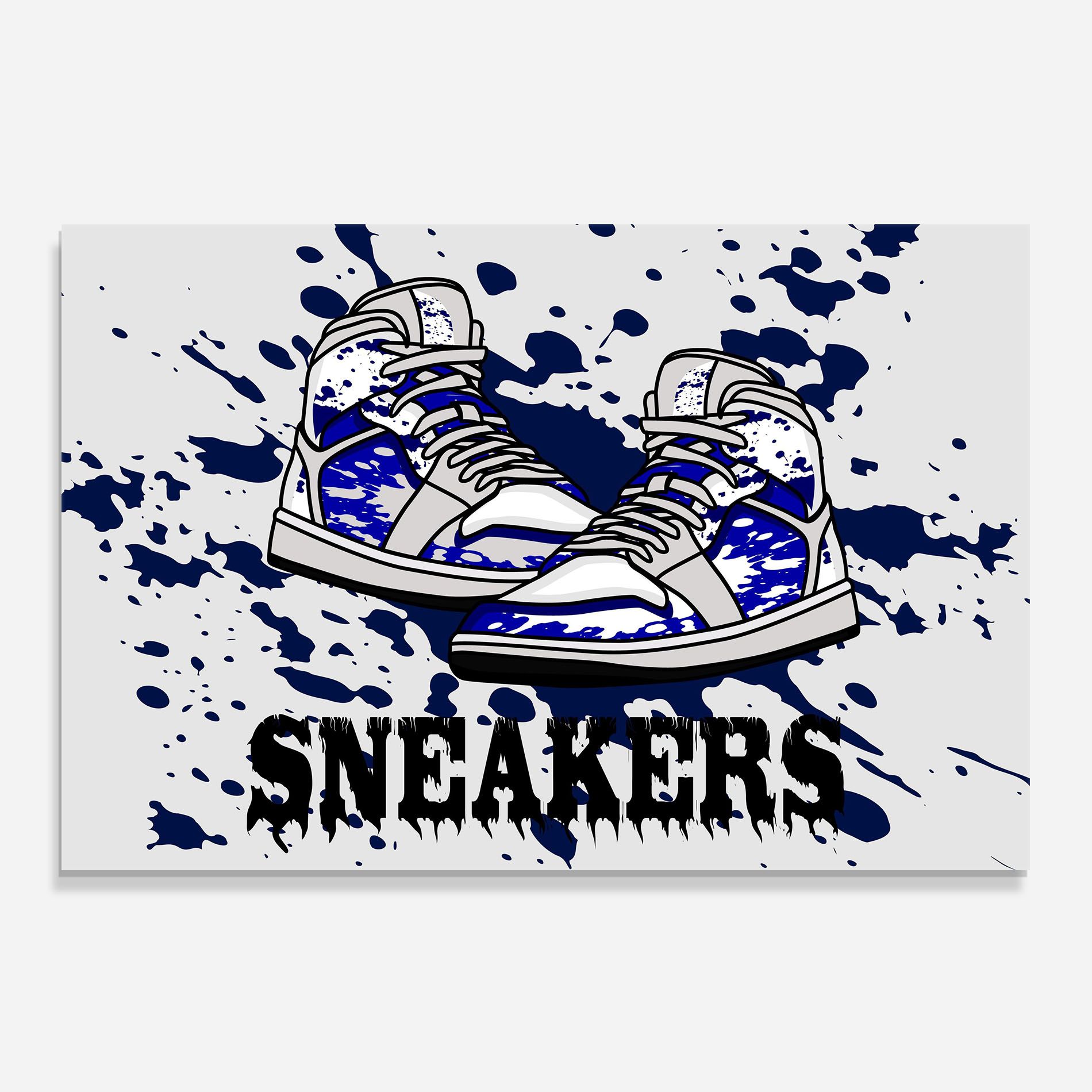 Dark Blue Sneakers mockup 0