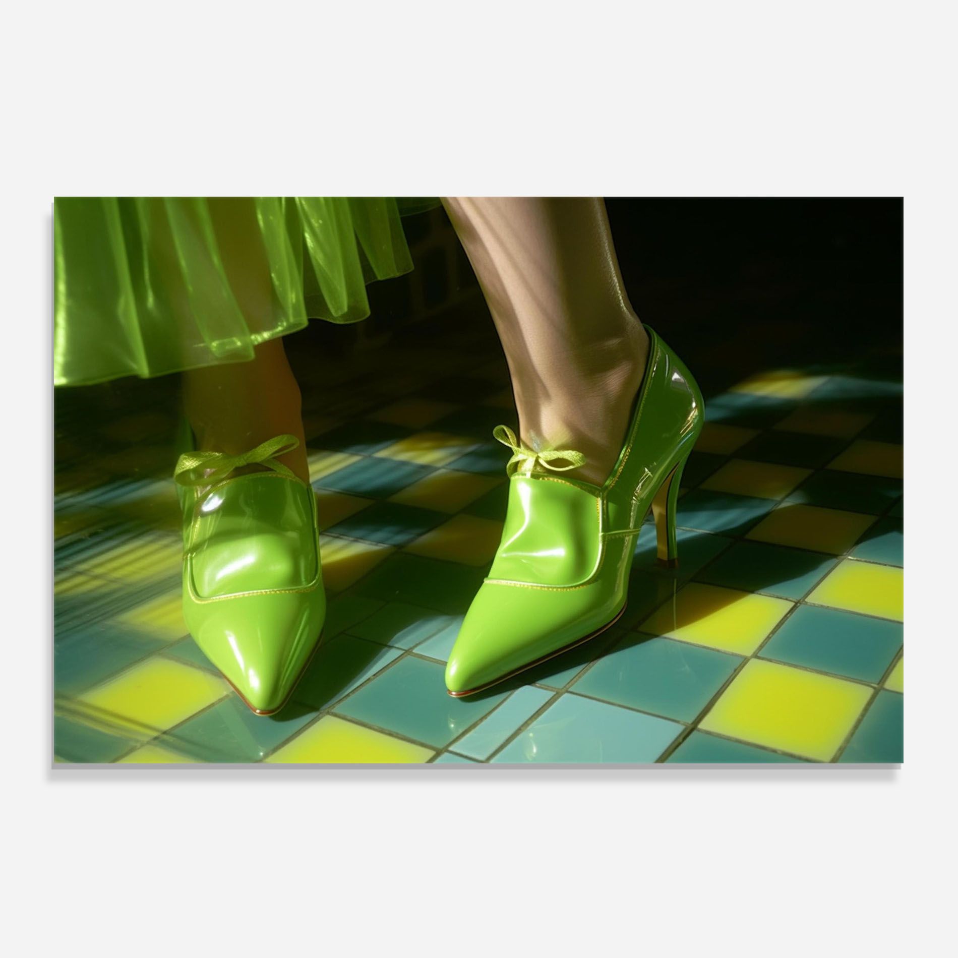 Green Elegant Shoes mockup 0