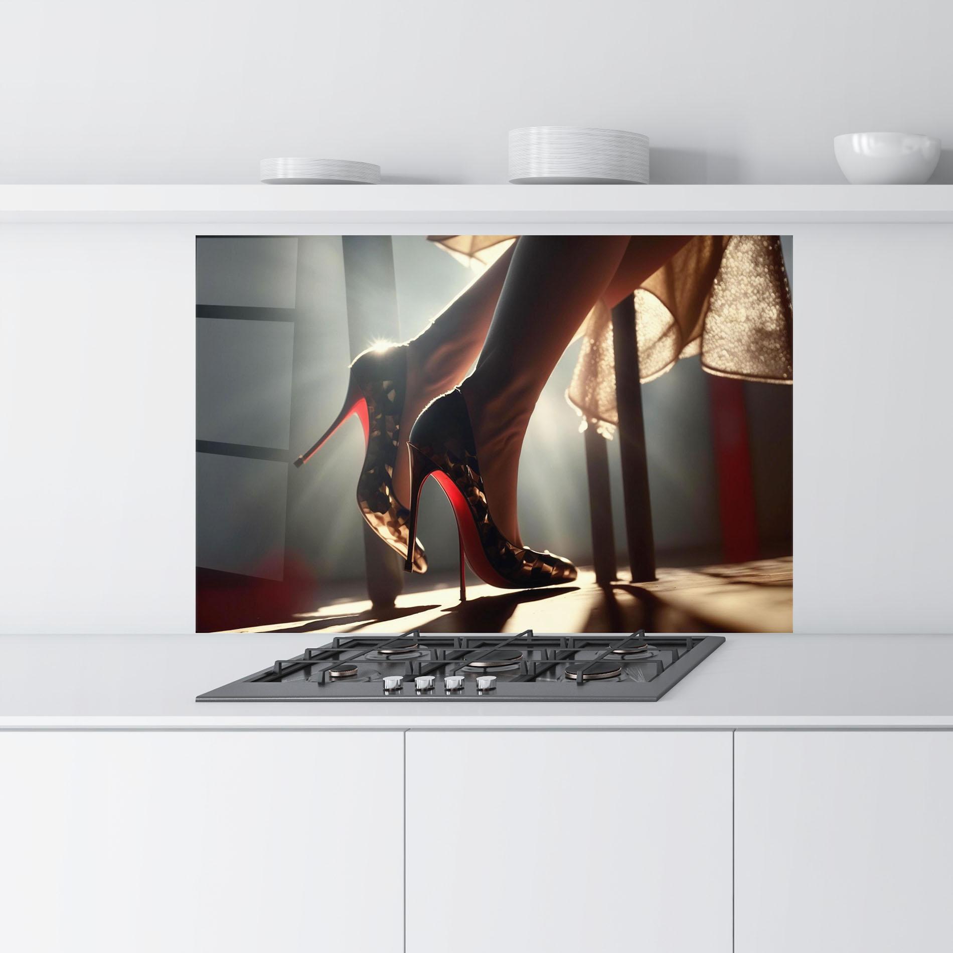 Panou Sticla Bucatarie Heels In The Sun mockup 9