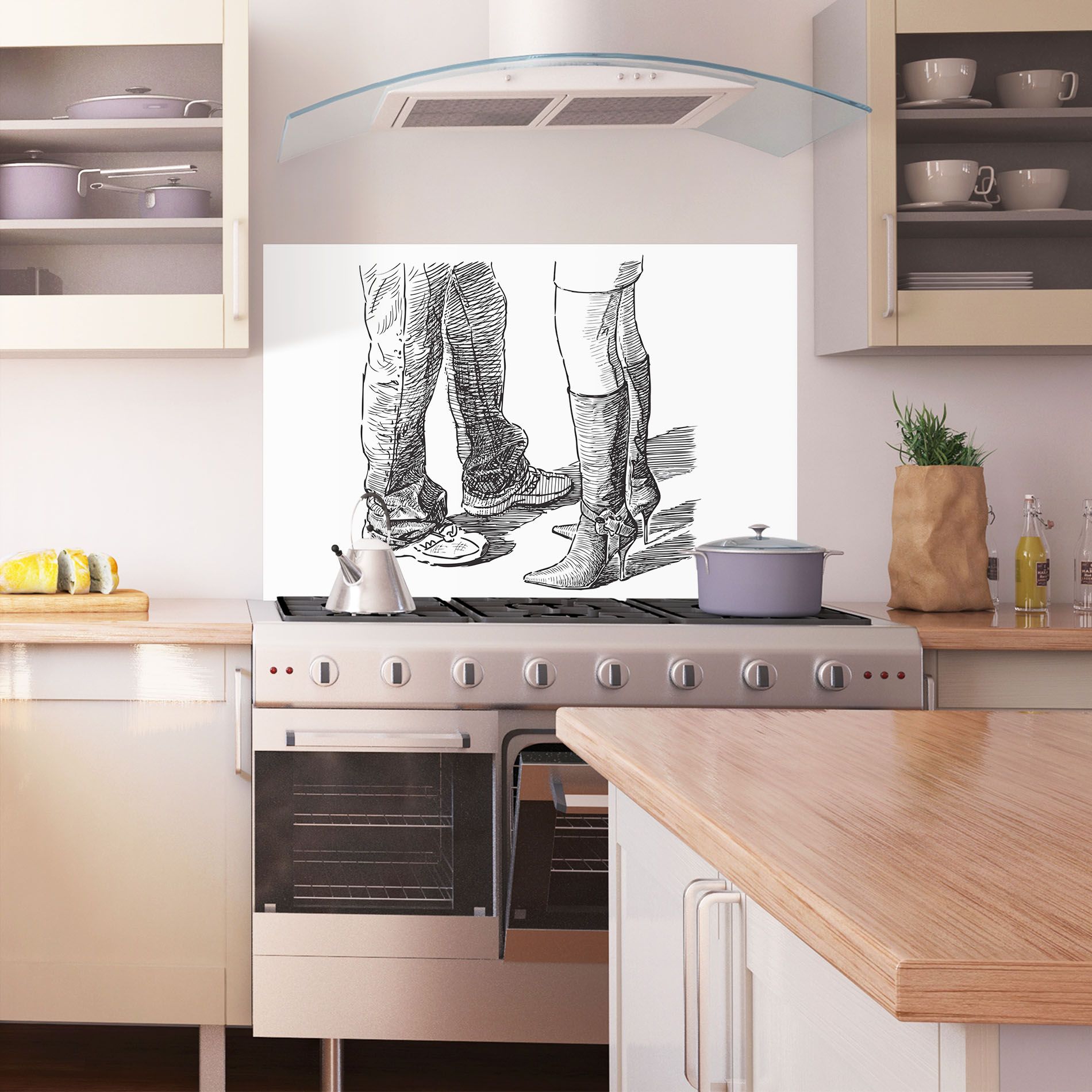 Black Line Shoes mockup 1