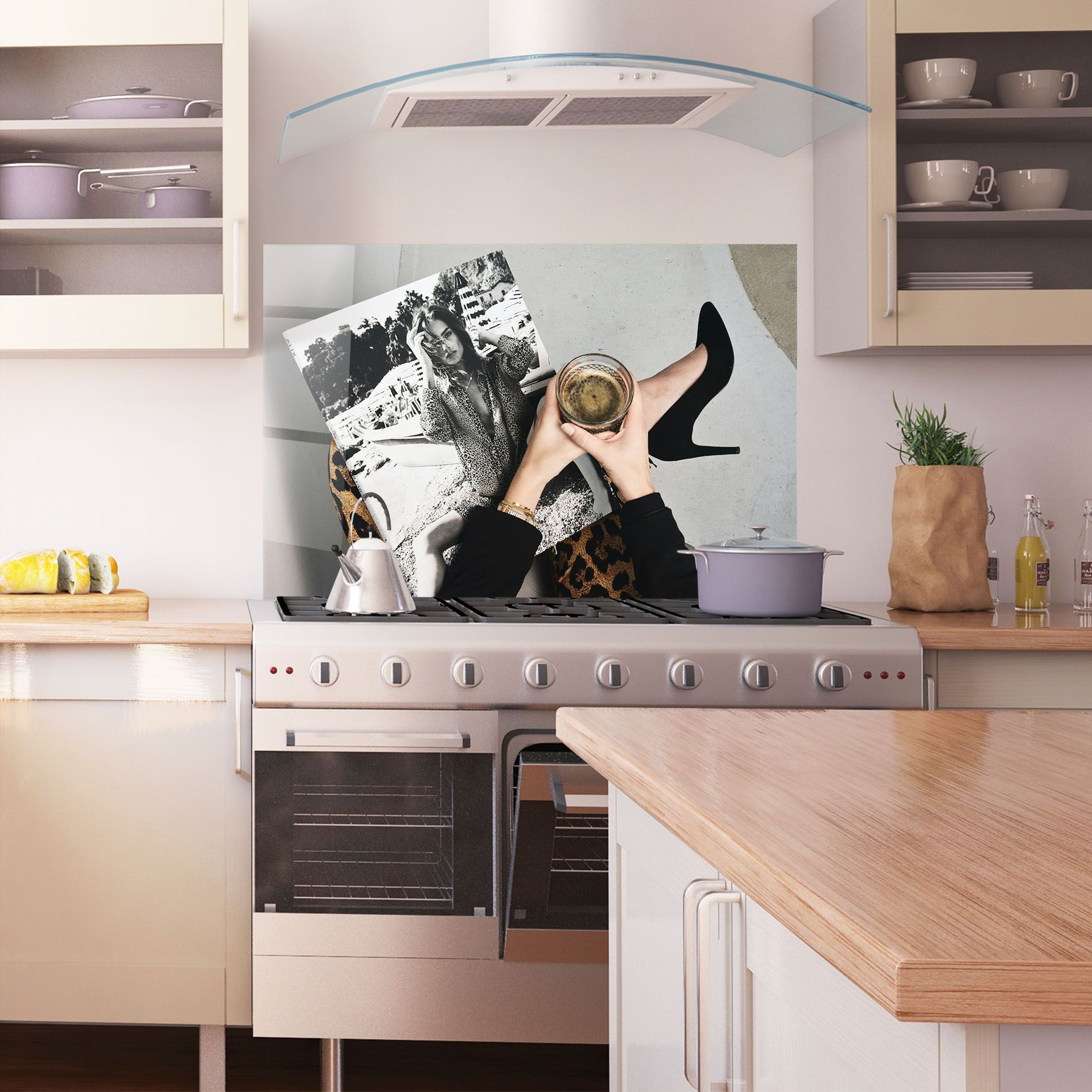 Black Shoes Holding Coffee mockup 1