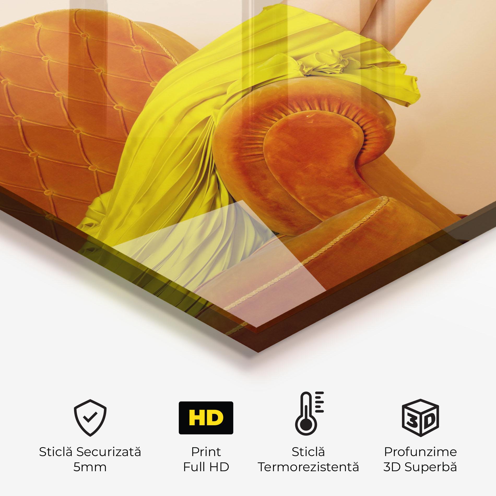 Panou Sticla Bucatarie Black Heals On Cream mockup 2