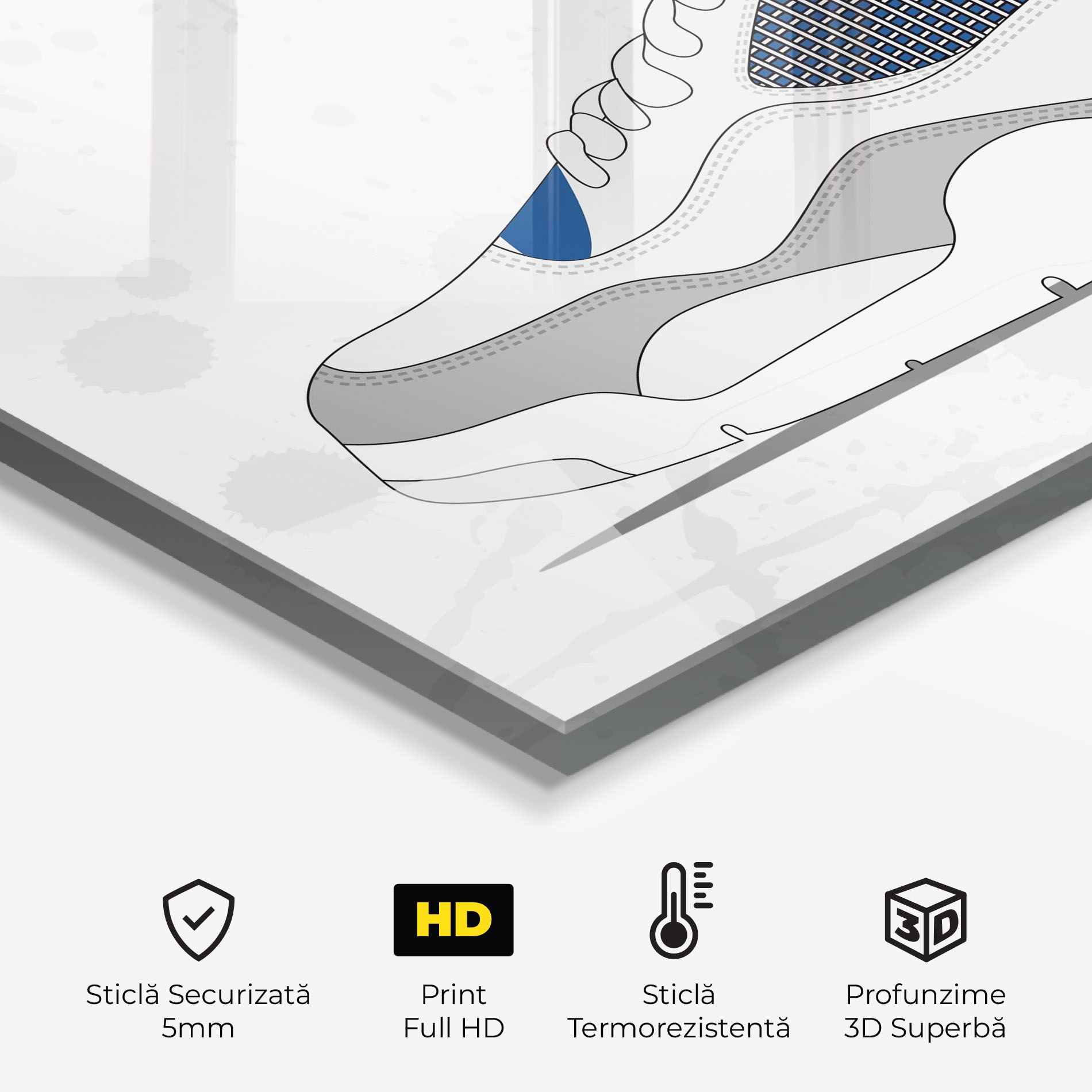 Blue Grey Sneakers mockup 2