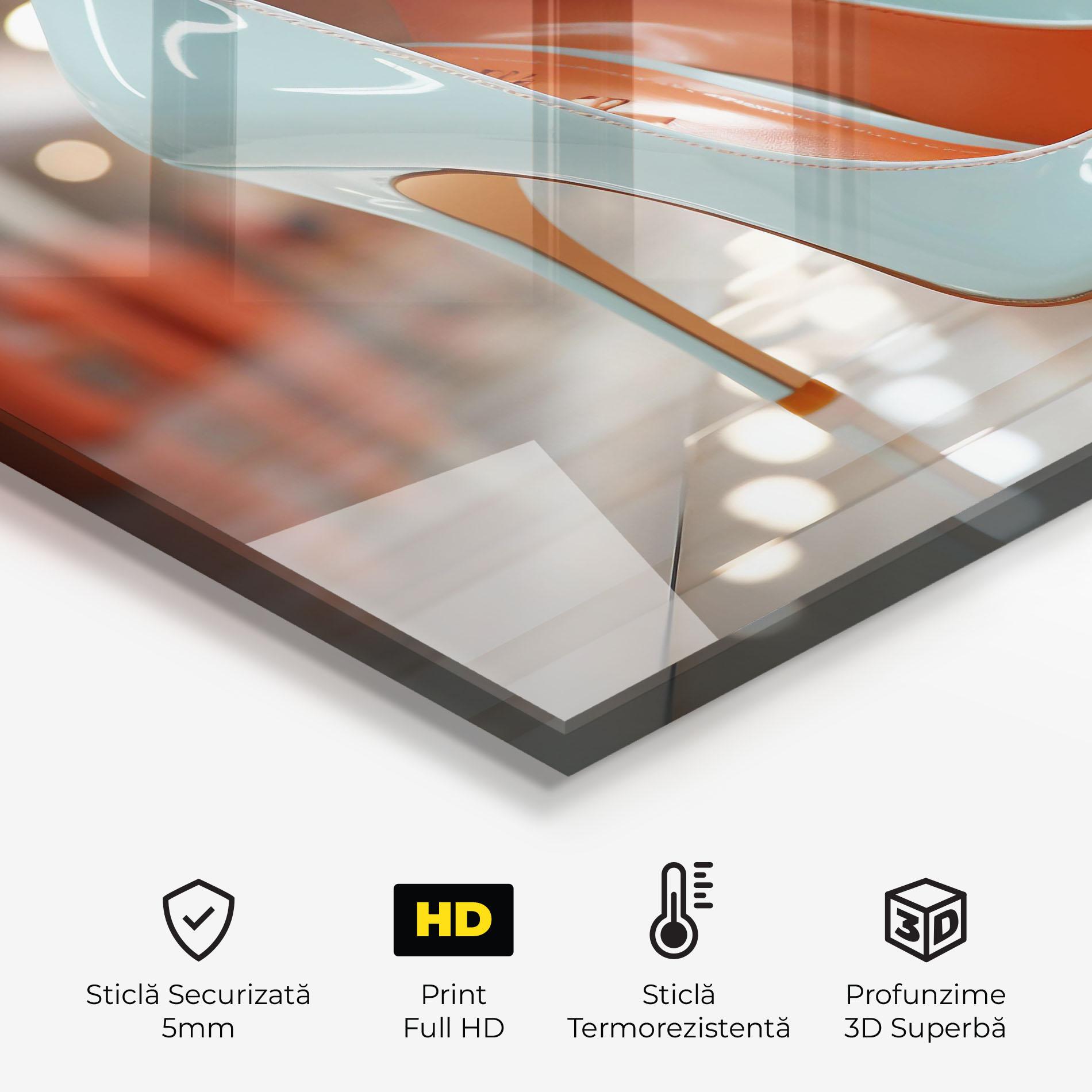 Panou Sticla Bucatarie Light Blue Heels mockup 2