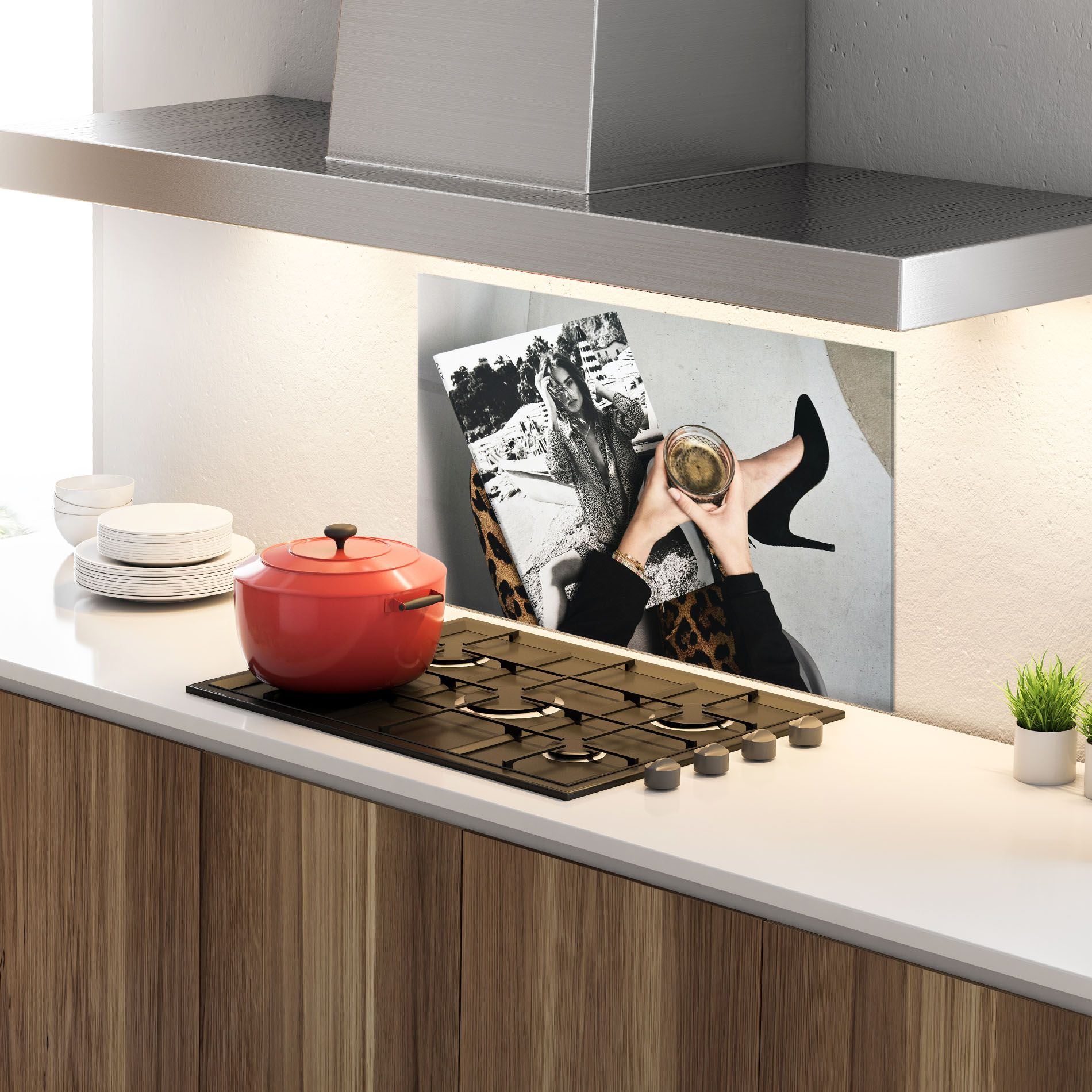 Black Shoes Holding Coffee mockup 4