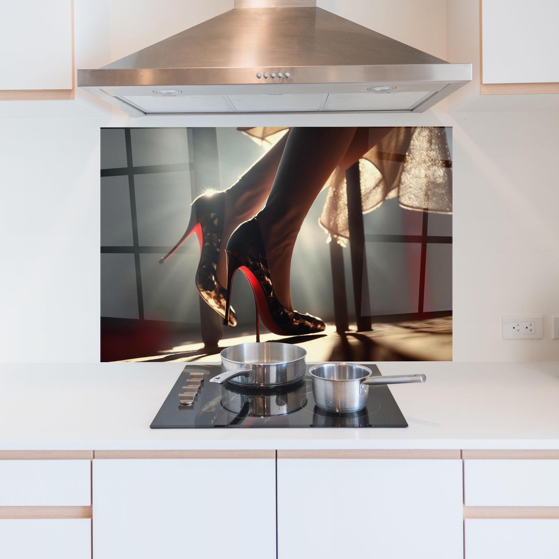 Panou Sticla Bucatarie Heels In The Sun mockup 5