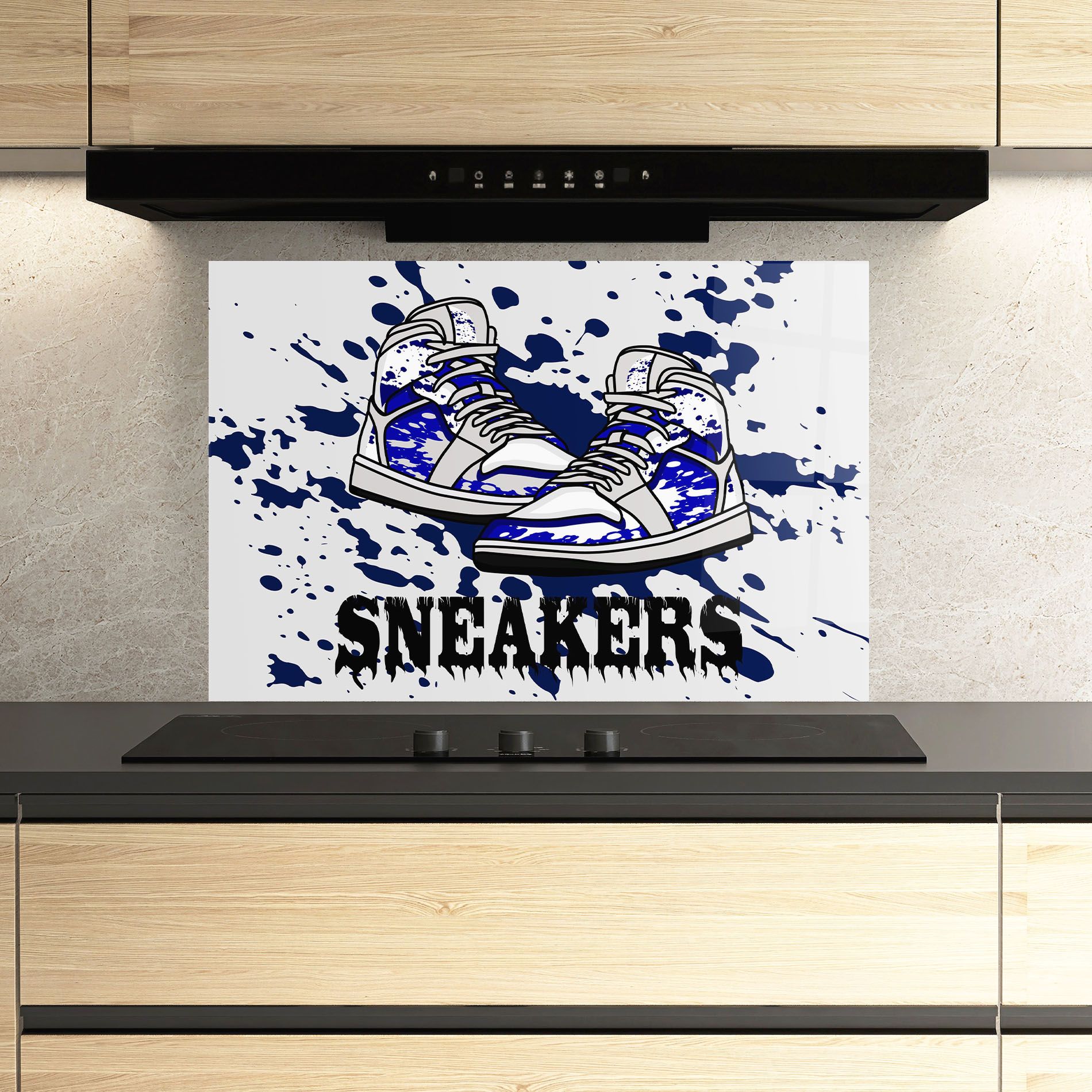 Dark Blue Sneakers mockup 3