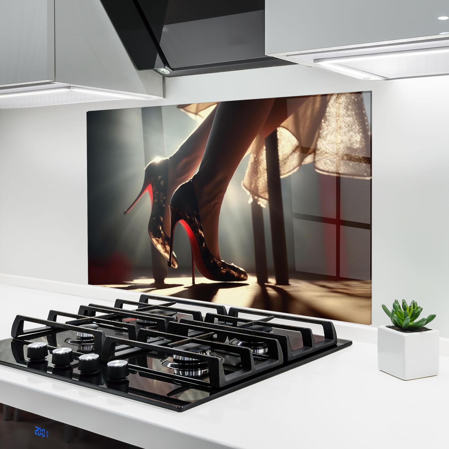 Panou Sticla Bucatarie Heels In The Sun mockup 6