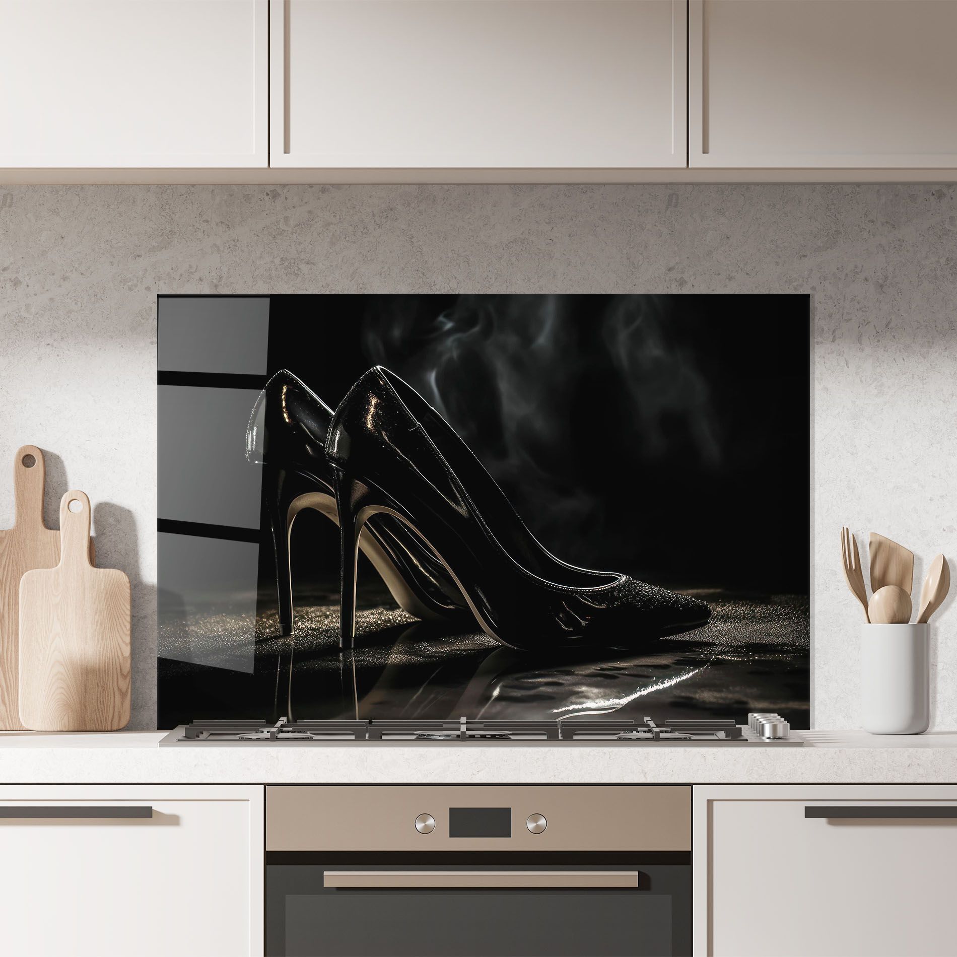 Black Leather Shoes mockup 7