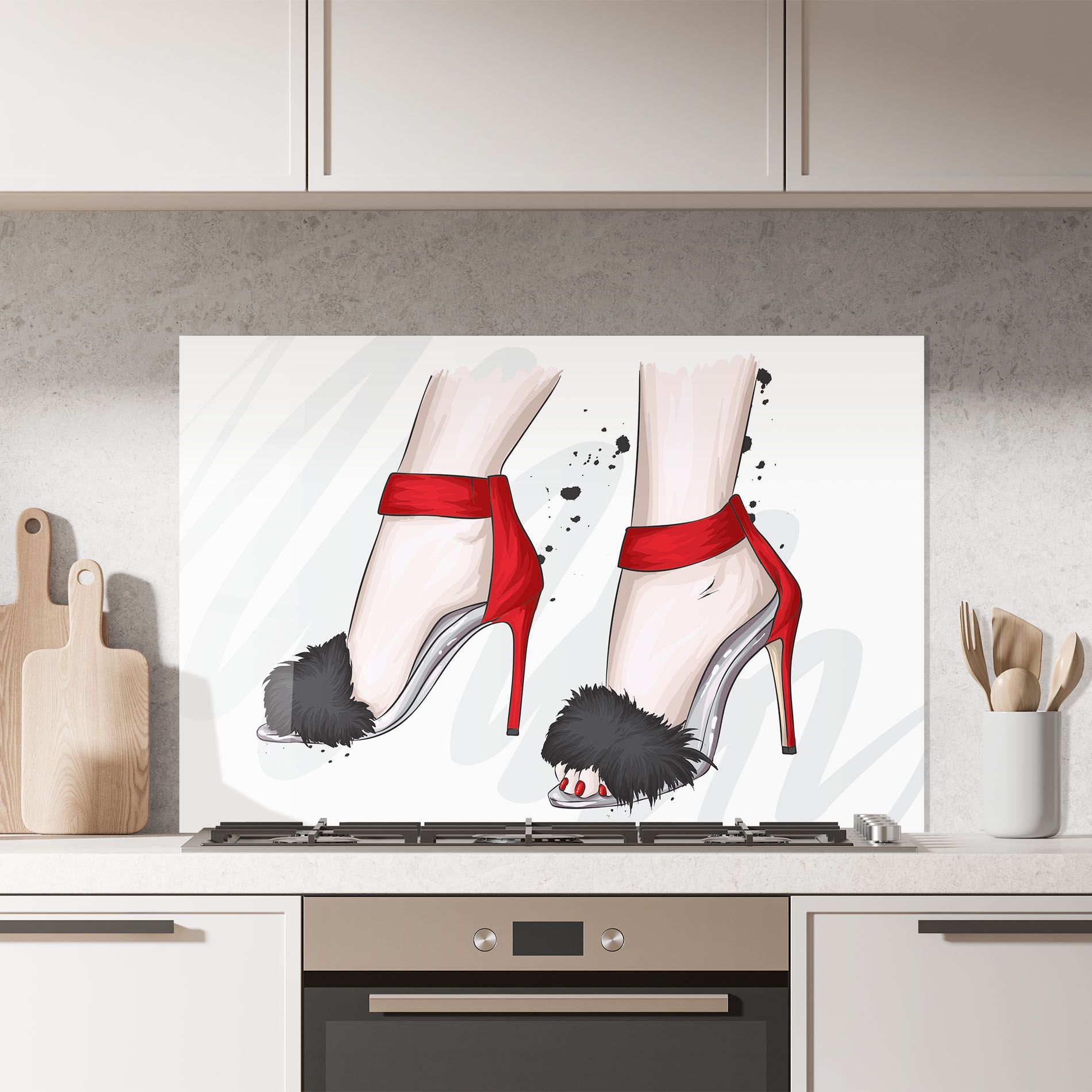 Black Red Heels mockup 7