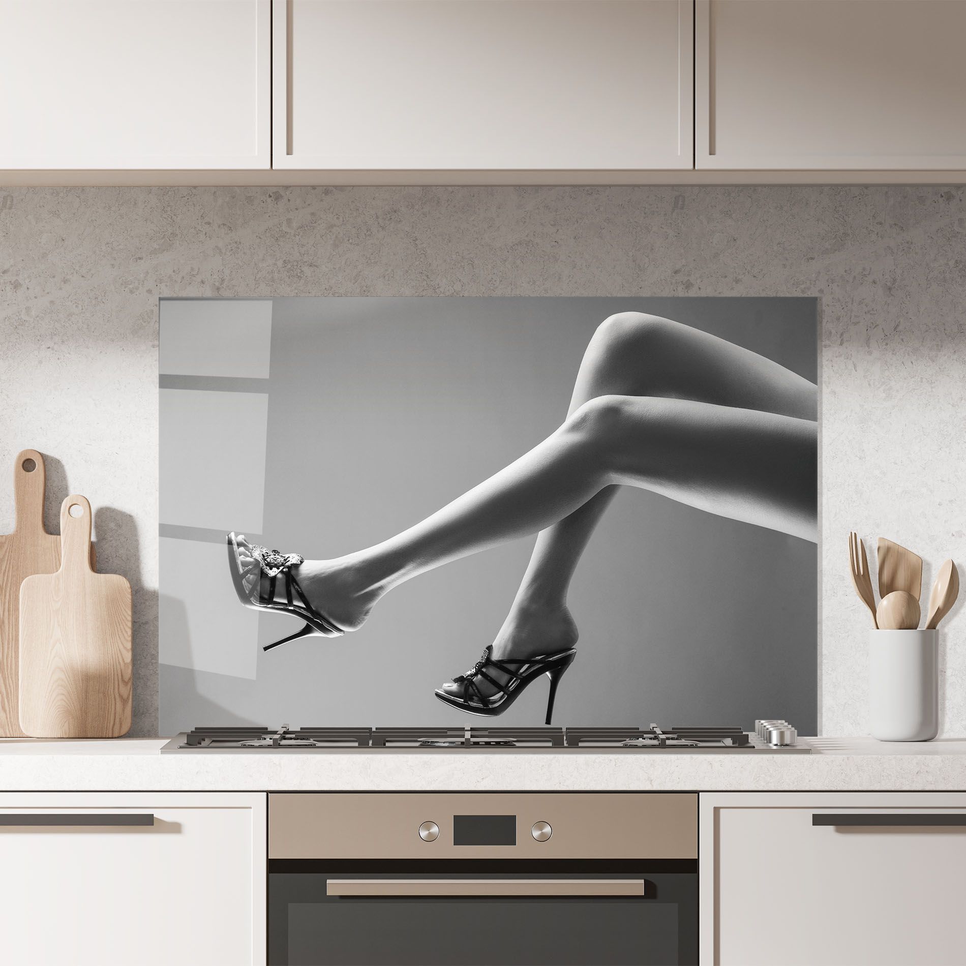 Black Shoes On Grey mockup 7