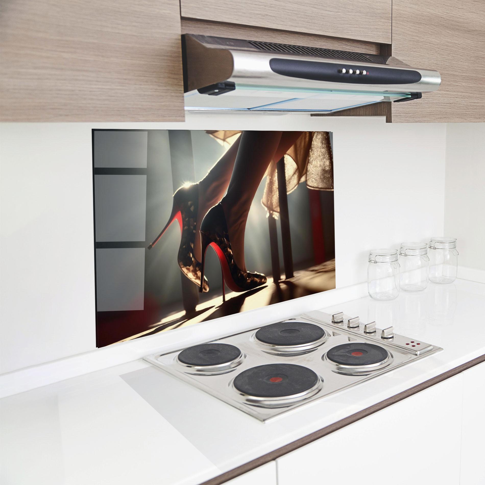 Panou Sticla Bucatarie Heels In The Sun mockup 8