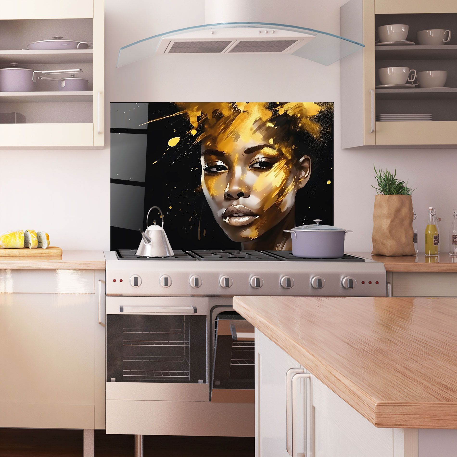 African Gold Woman mockup 1