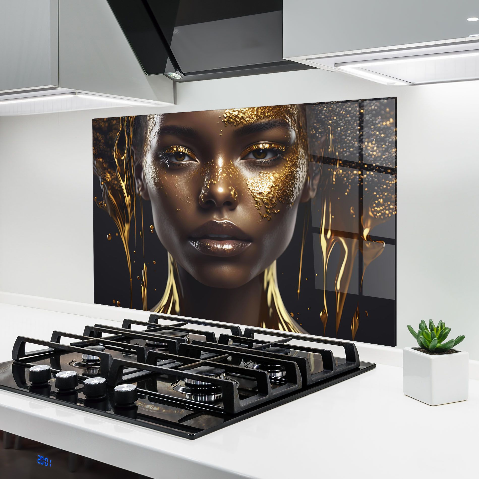 Gold Portrait Falling mockup 6