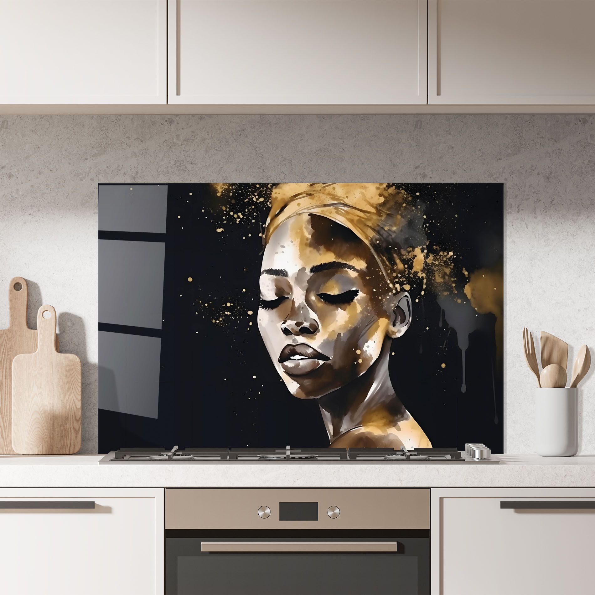 Stylish Gold African mockup 7