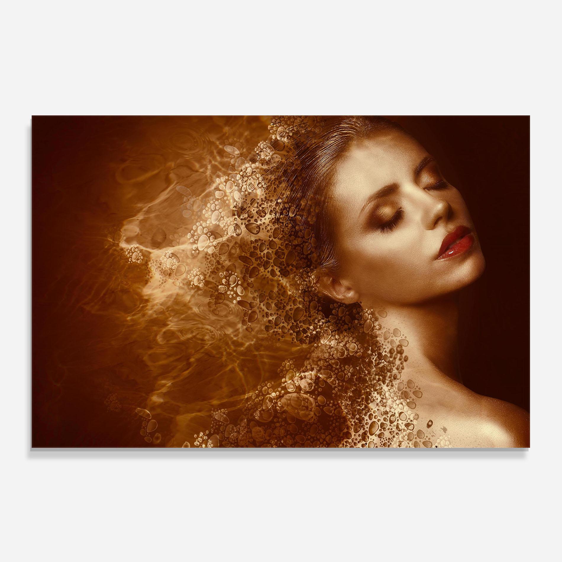 Panou Sticla Bucatarie Golden Beauty mockup 0