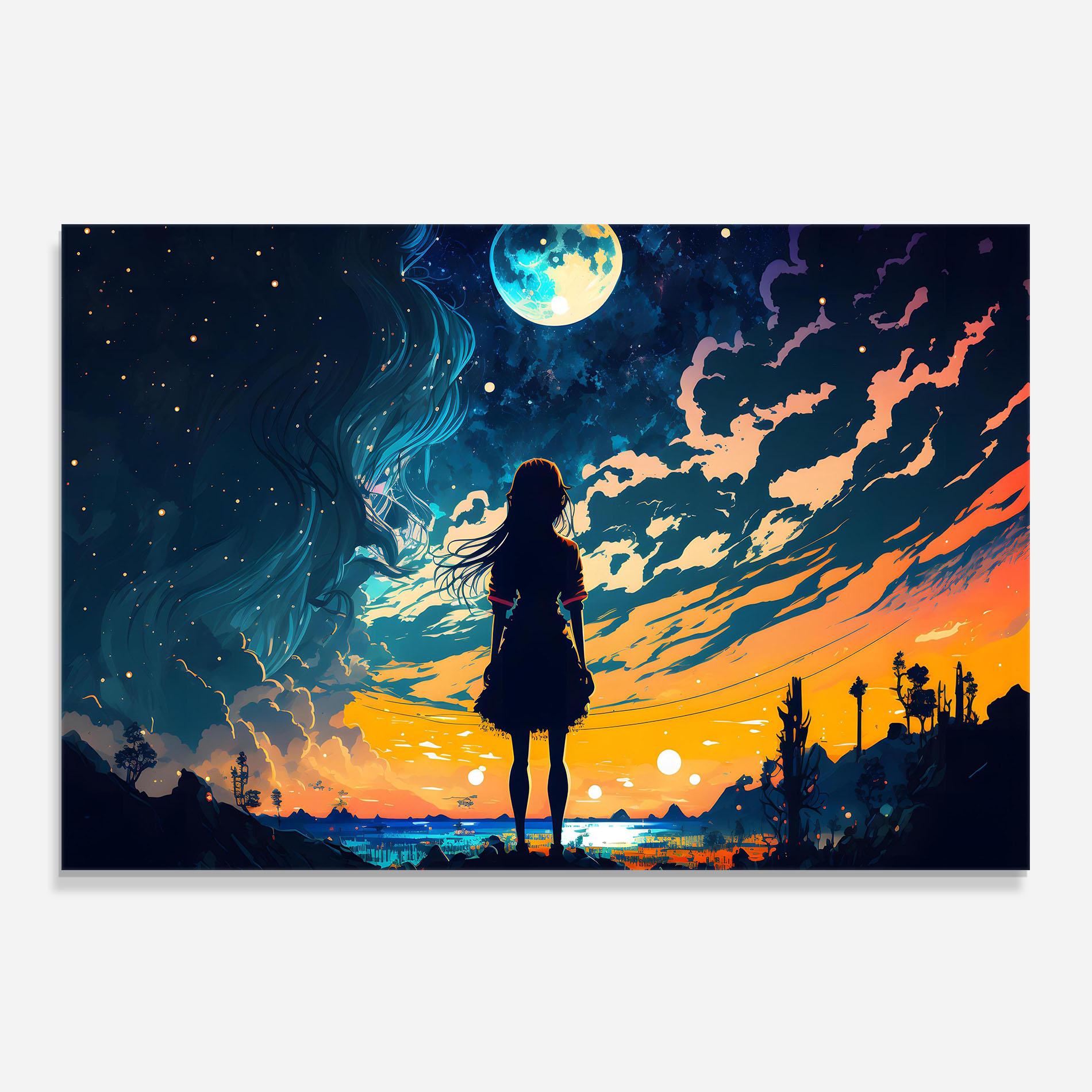 Panou Sticla Bucatarie Mystical Woman Fairytale mockup 0