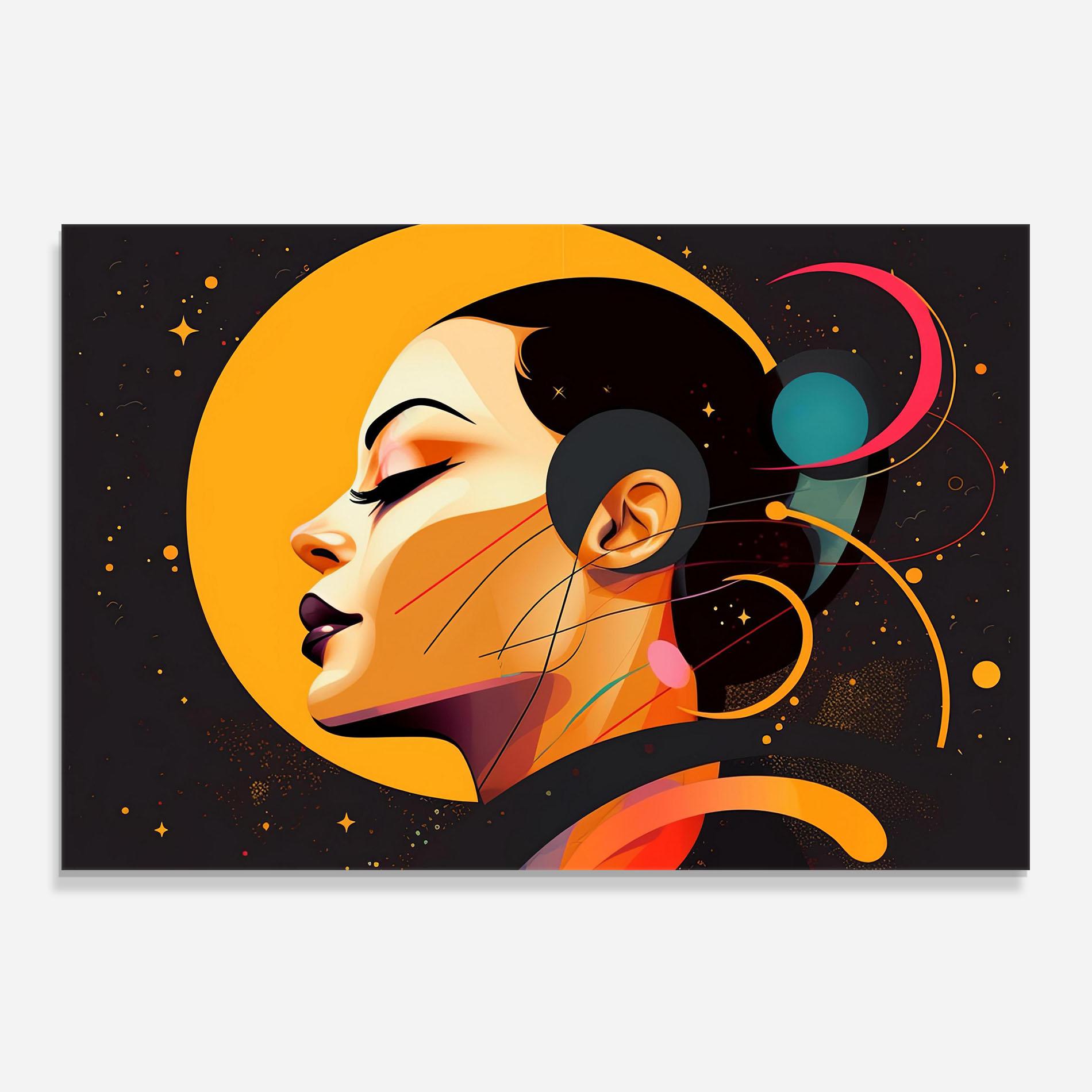 Panou Sticla Bucatarie Synthetic Female mockup 0