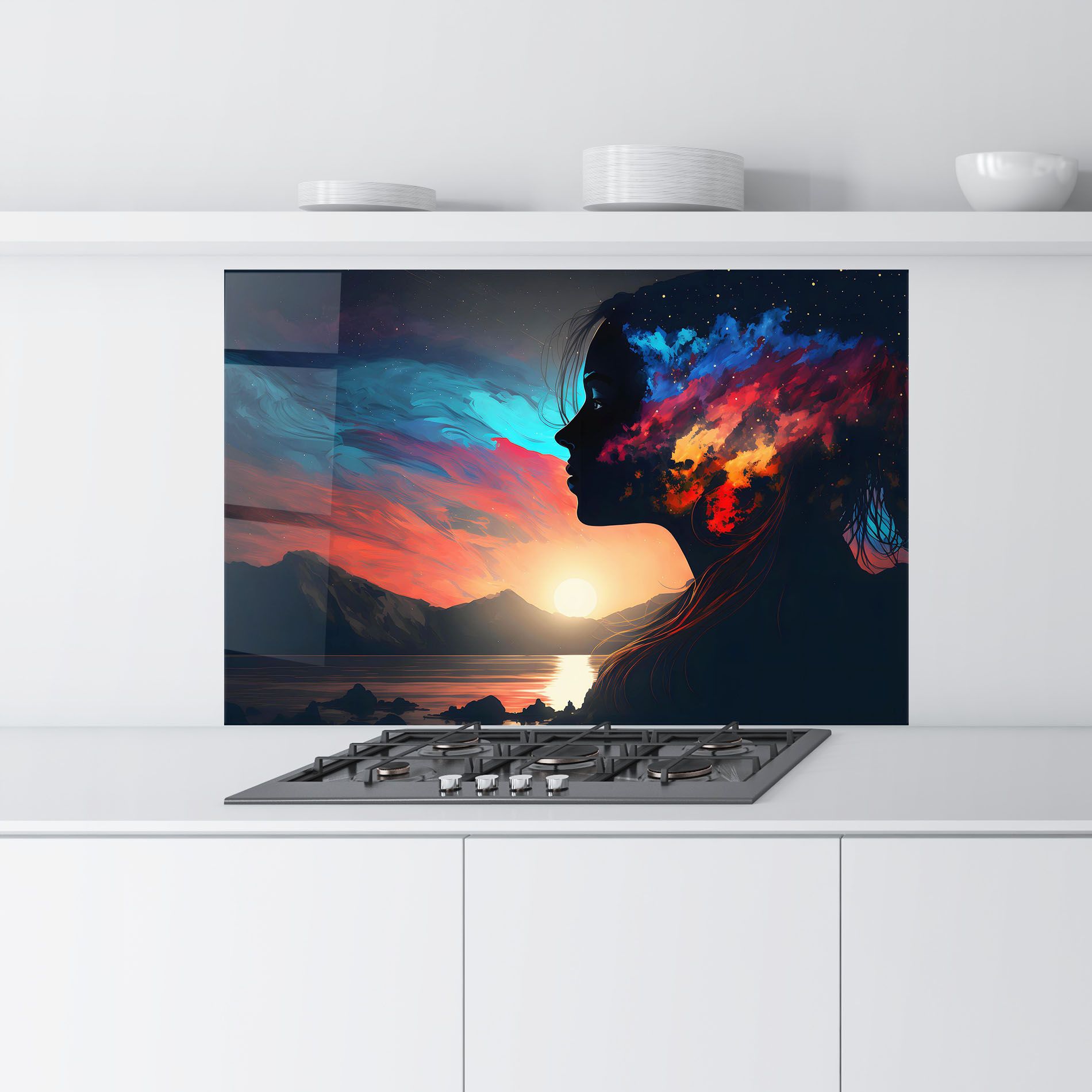 Mystical Woman Silhouette mockup 9