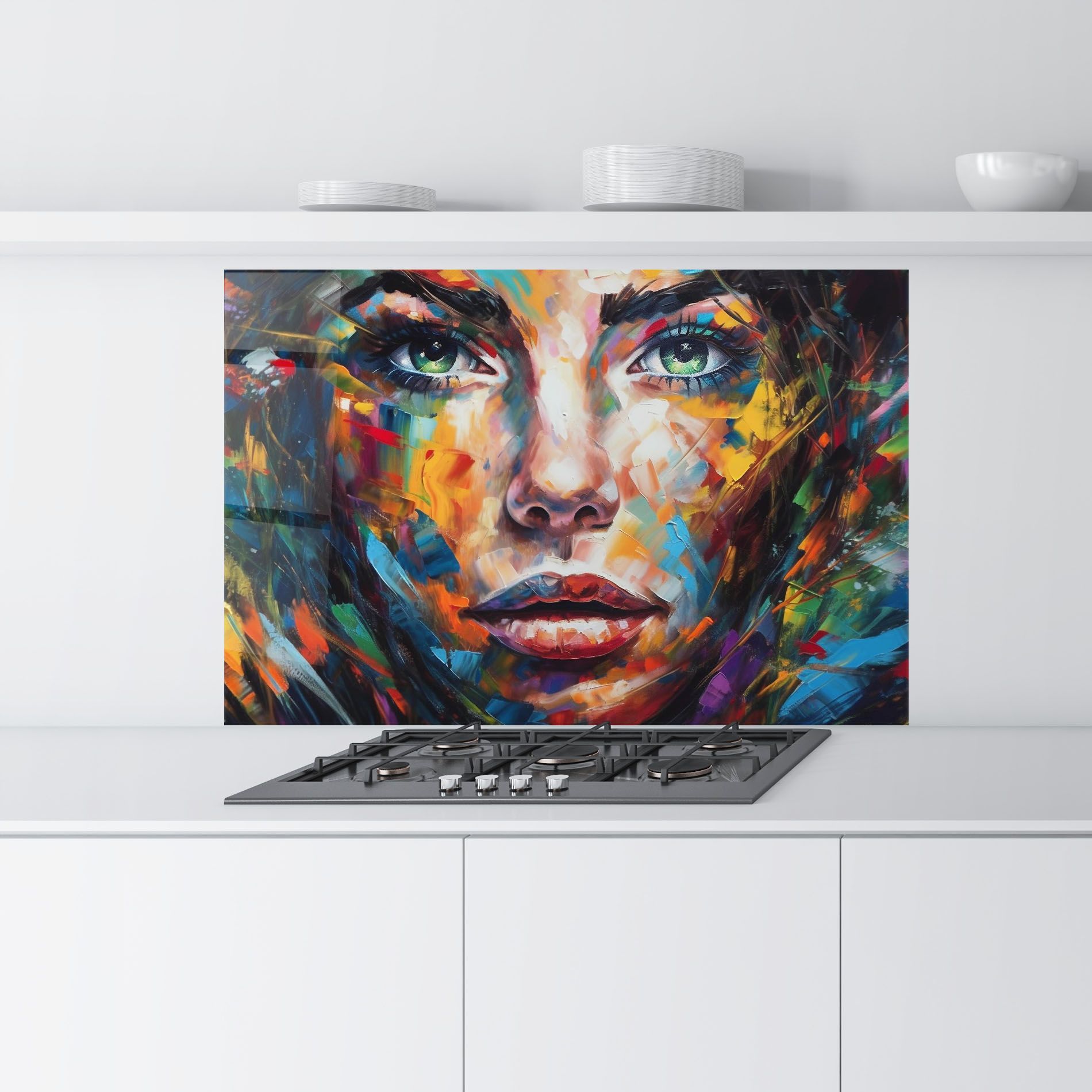 Vibrant Color Woman Paint mockup 9