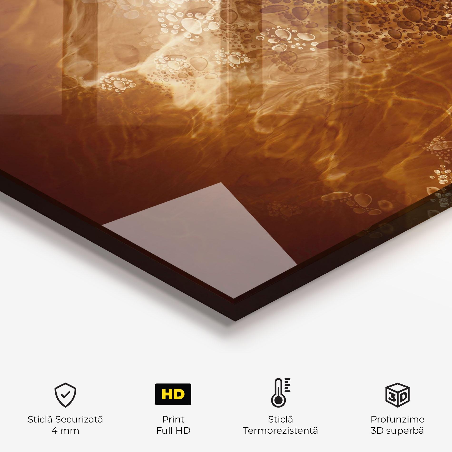 Panou Sticla Bucatarie Golden Beauty mockup 2