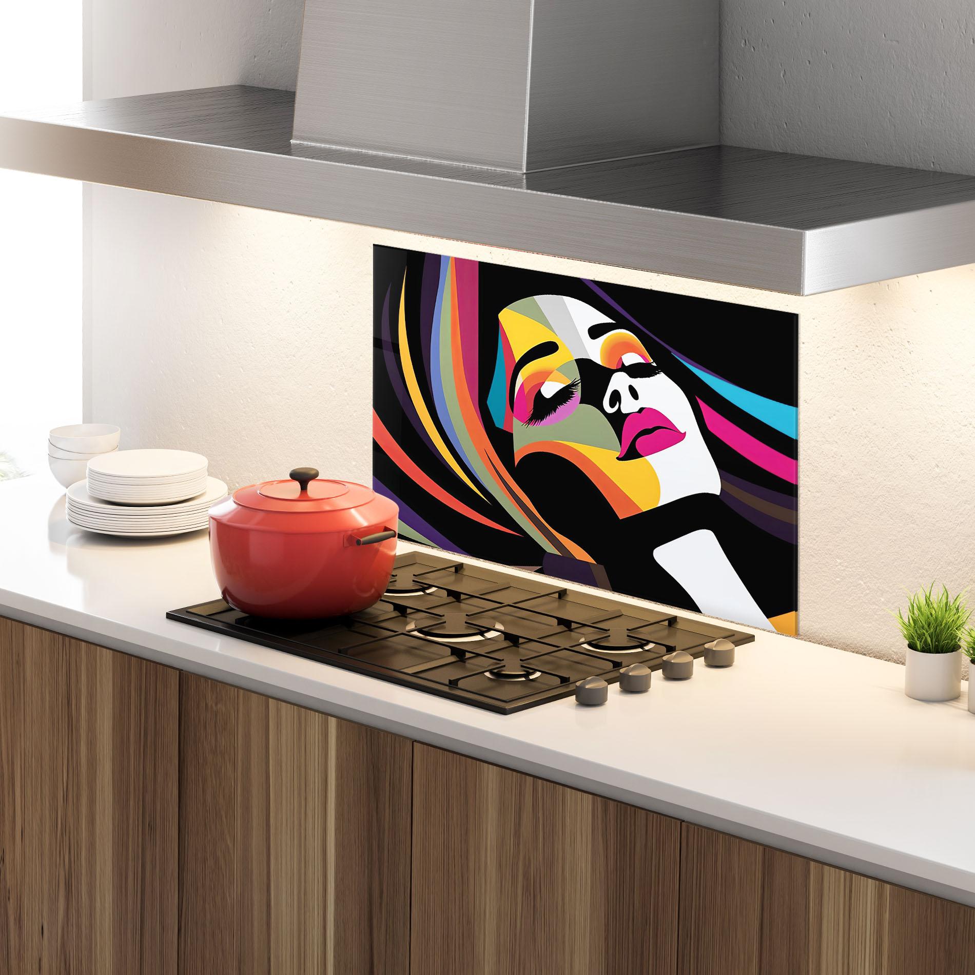 Panou Sticla Bucatarie Mesmerizing Dream mockup 4