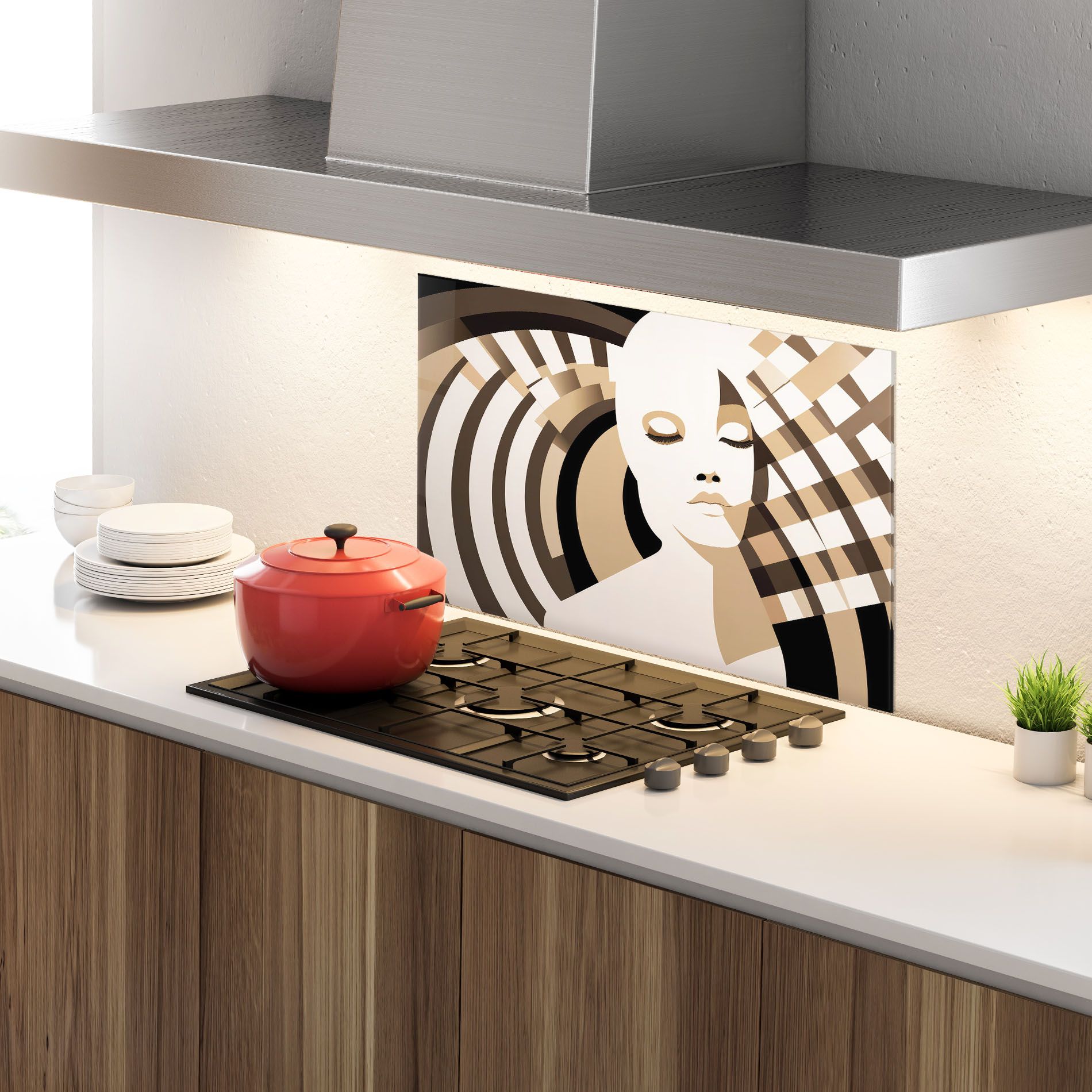 Op Art Portrait mockup 4