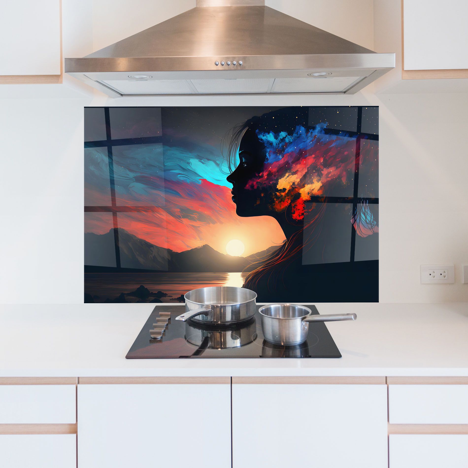 Mystical Woman Silhouette mockup 5