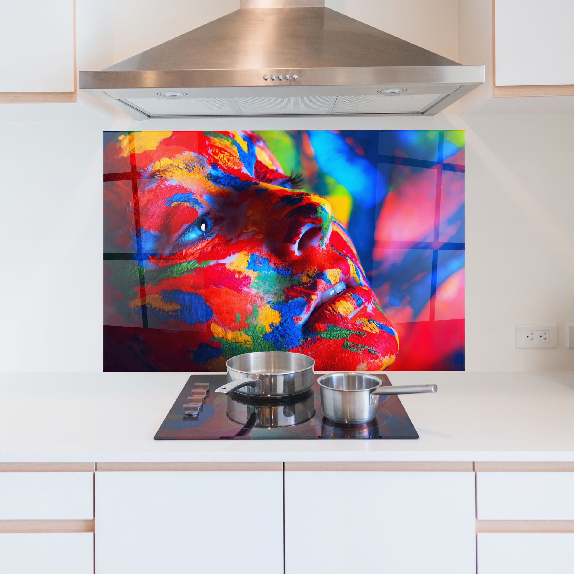 Woman Colourful Paint mockup 5