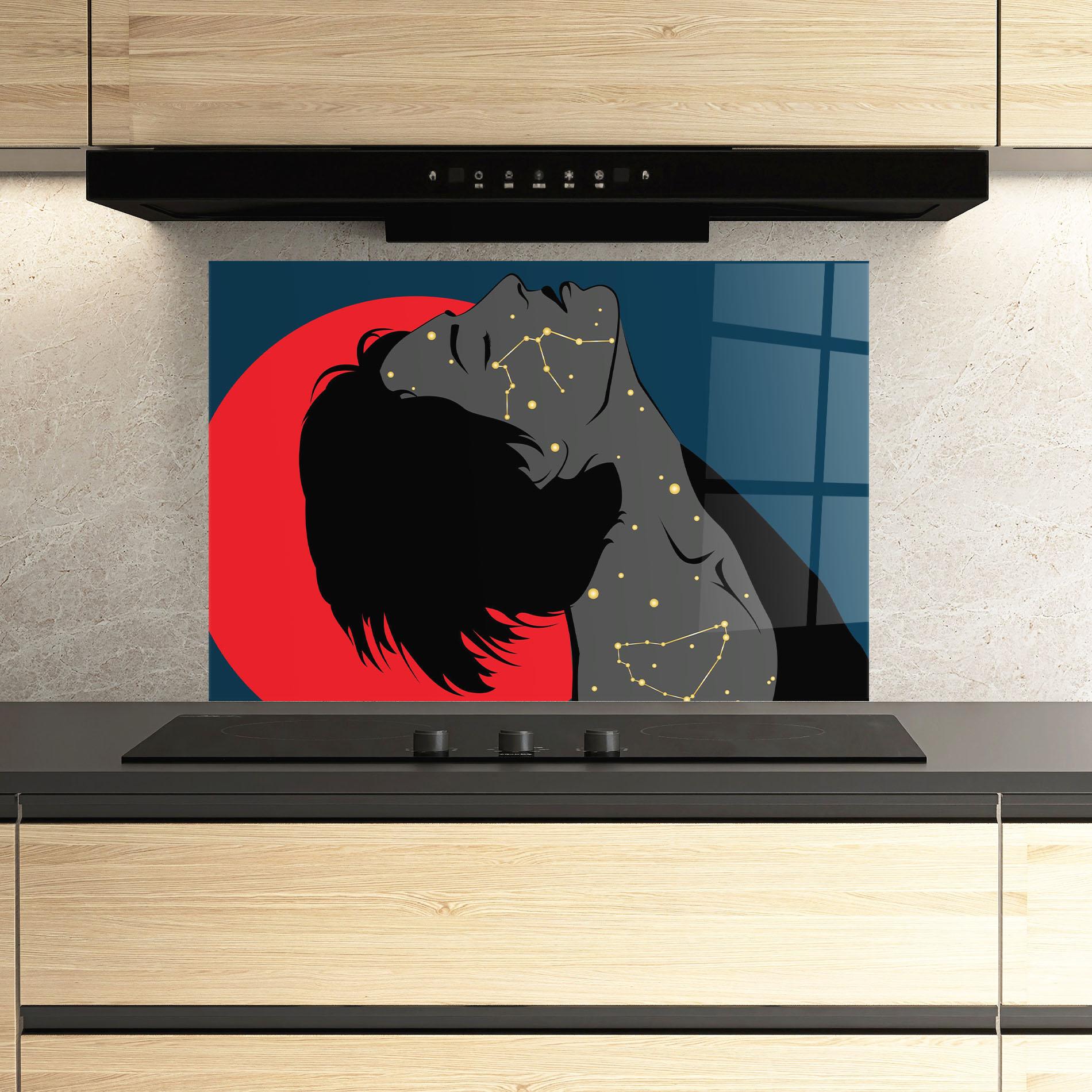 Panou Sticla Bucatarie Woman Galaxy mockup 3